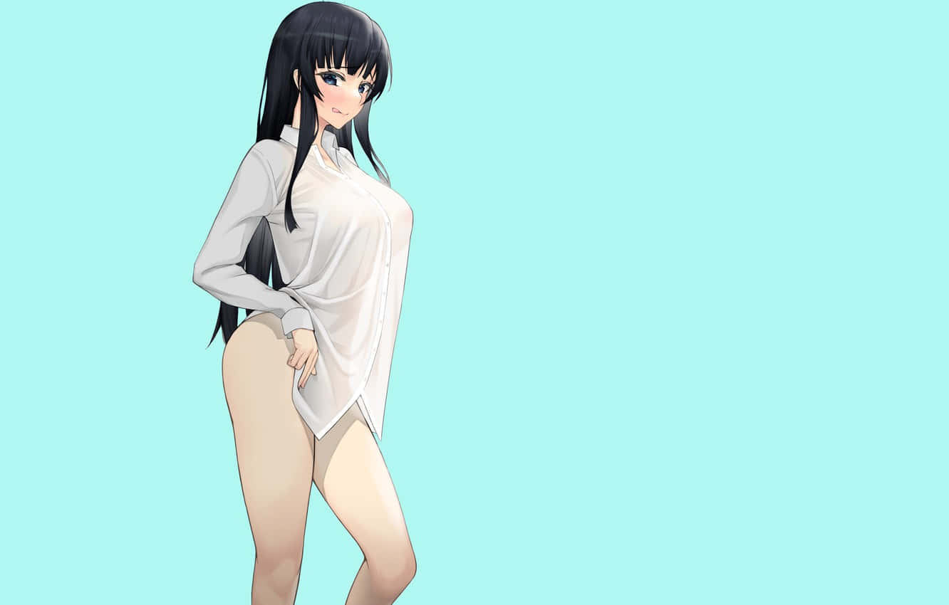 性感动漫女孩撩人姿势 — 动漫女孩 壁纸