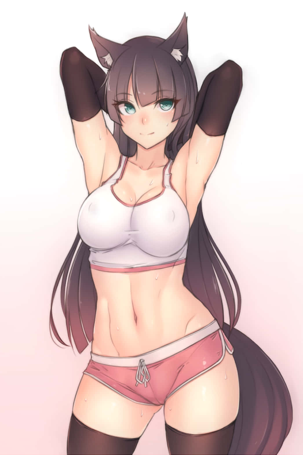 性感动漫猫娘健身