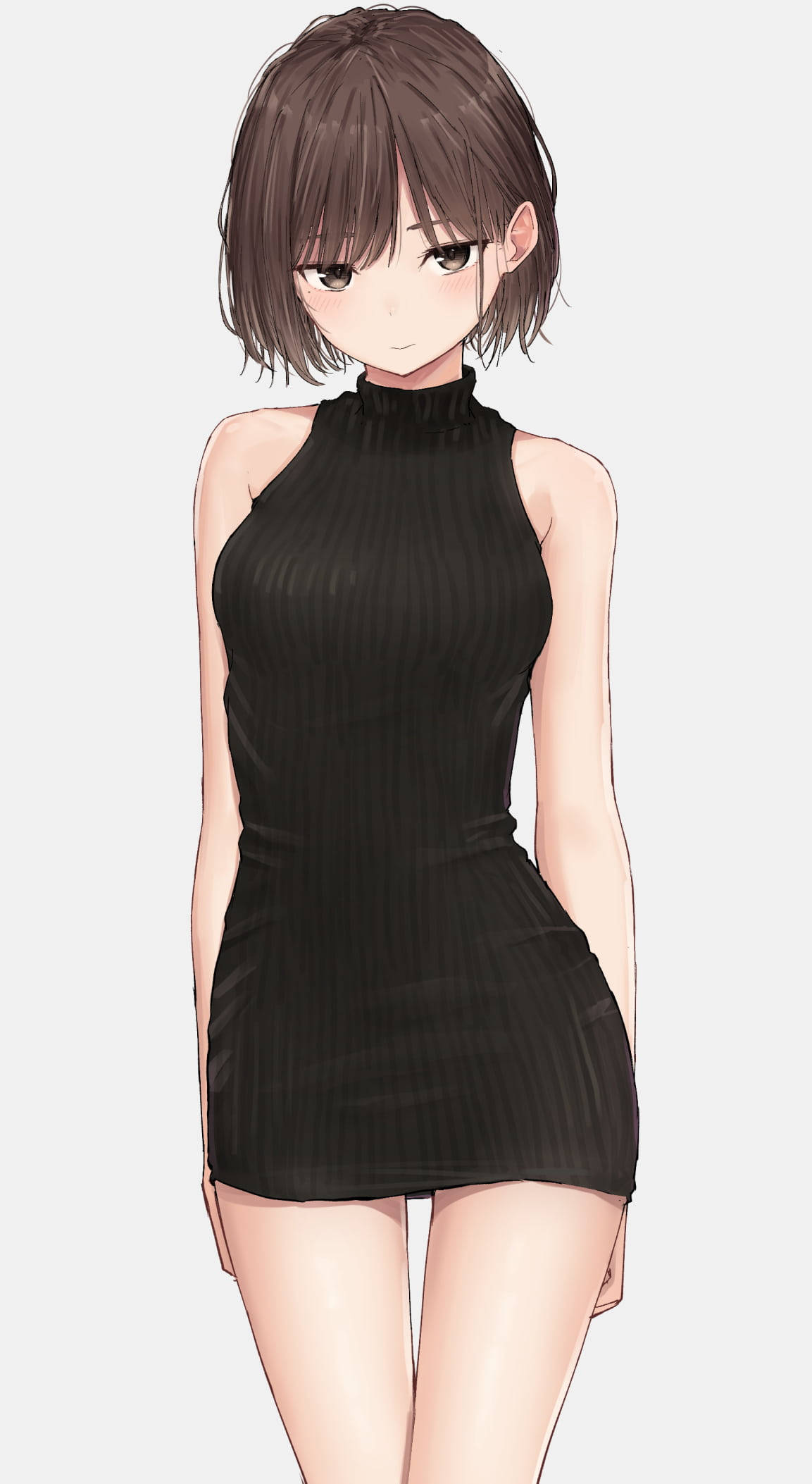 性感黑裙动漫美少女唯美壁纸 壁纸