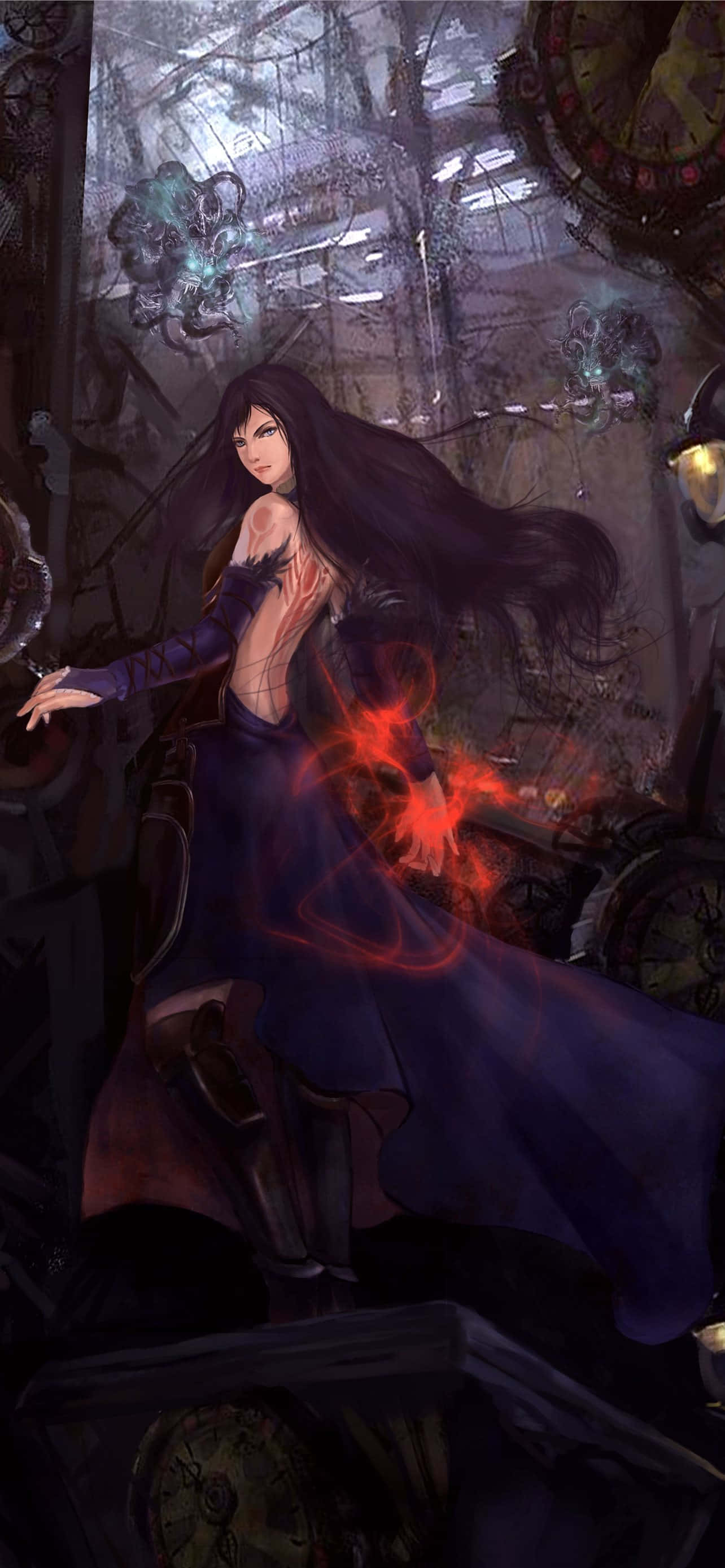 《恶魔城》中阴森恐怖的哥特城堡 壁纸