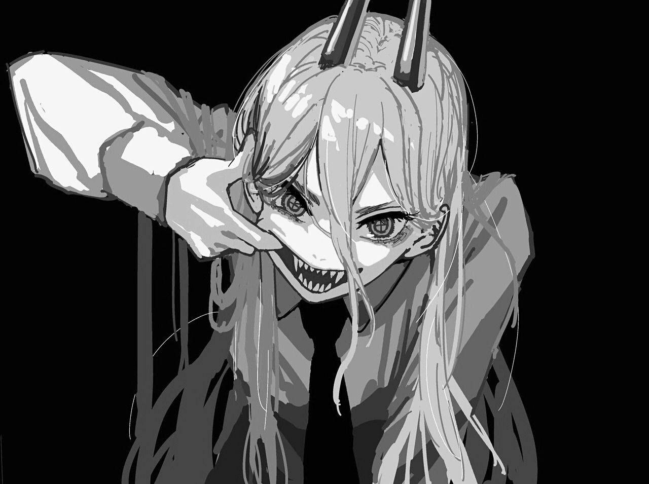 恶魔少女暗黑动漫头像 壁纸