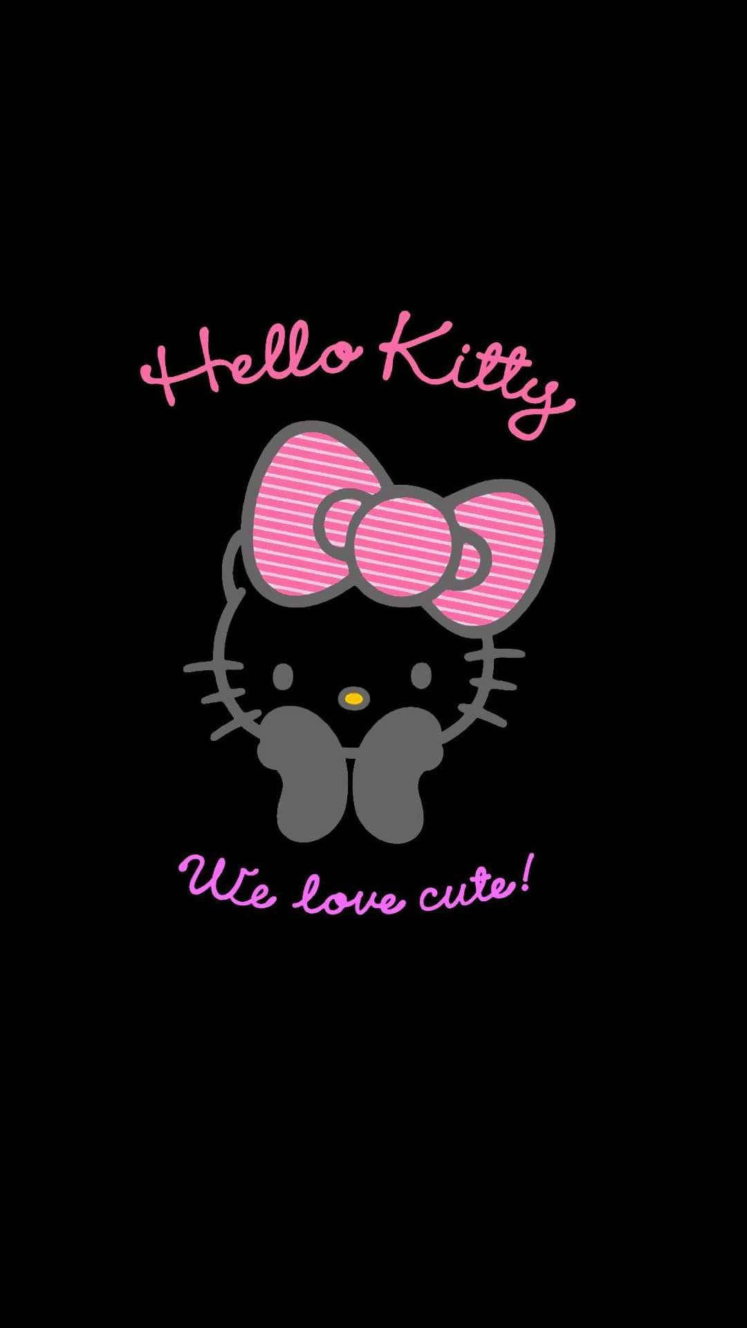 我们爱可爱的黑色Hello Kitty 壁纸