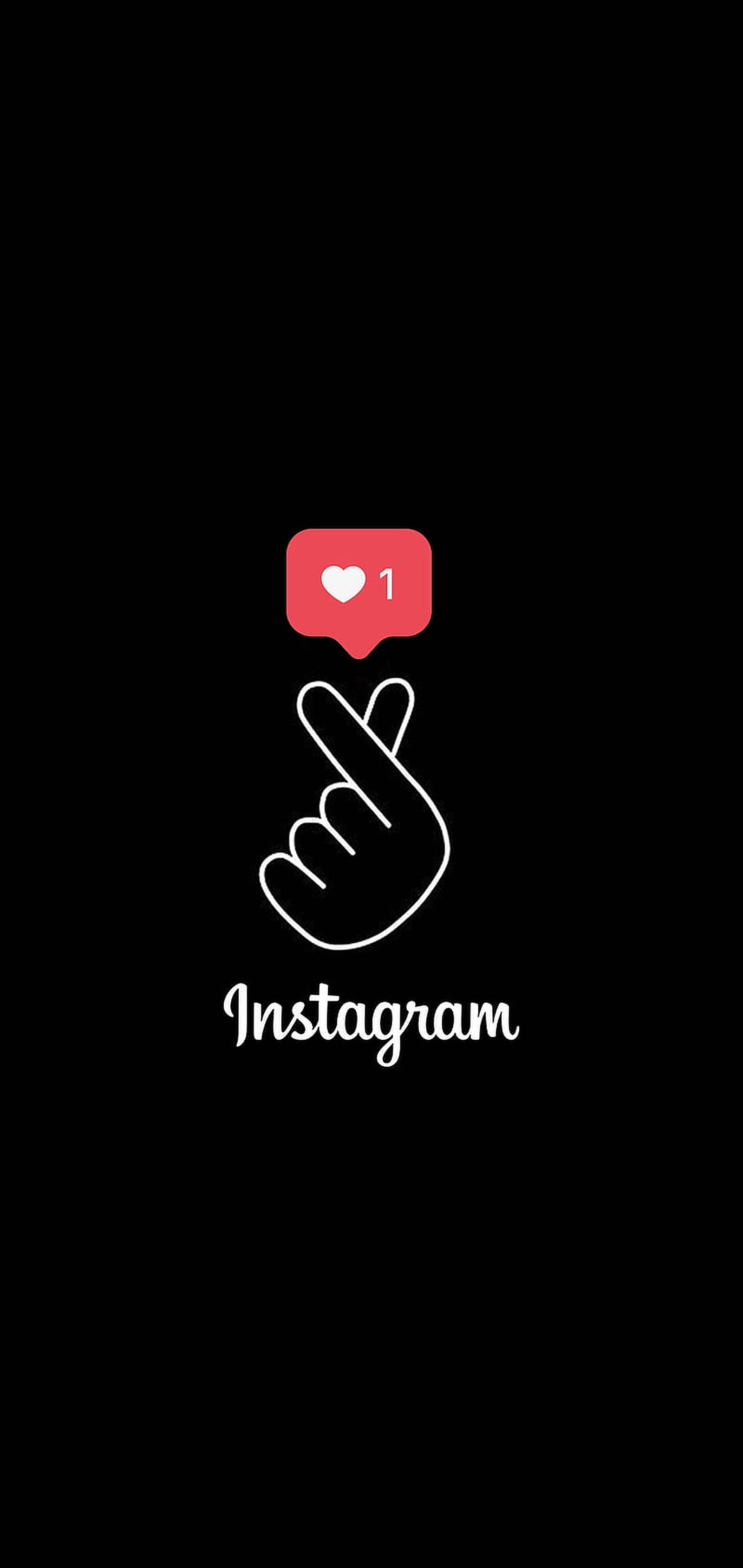 手指心形 Instagram 艺术 壁纸
