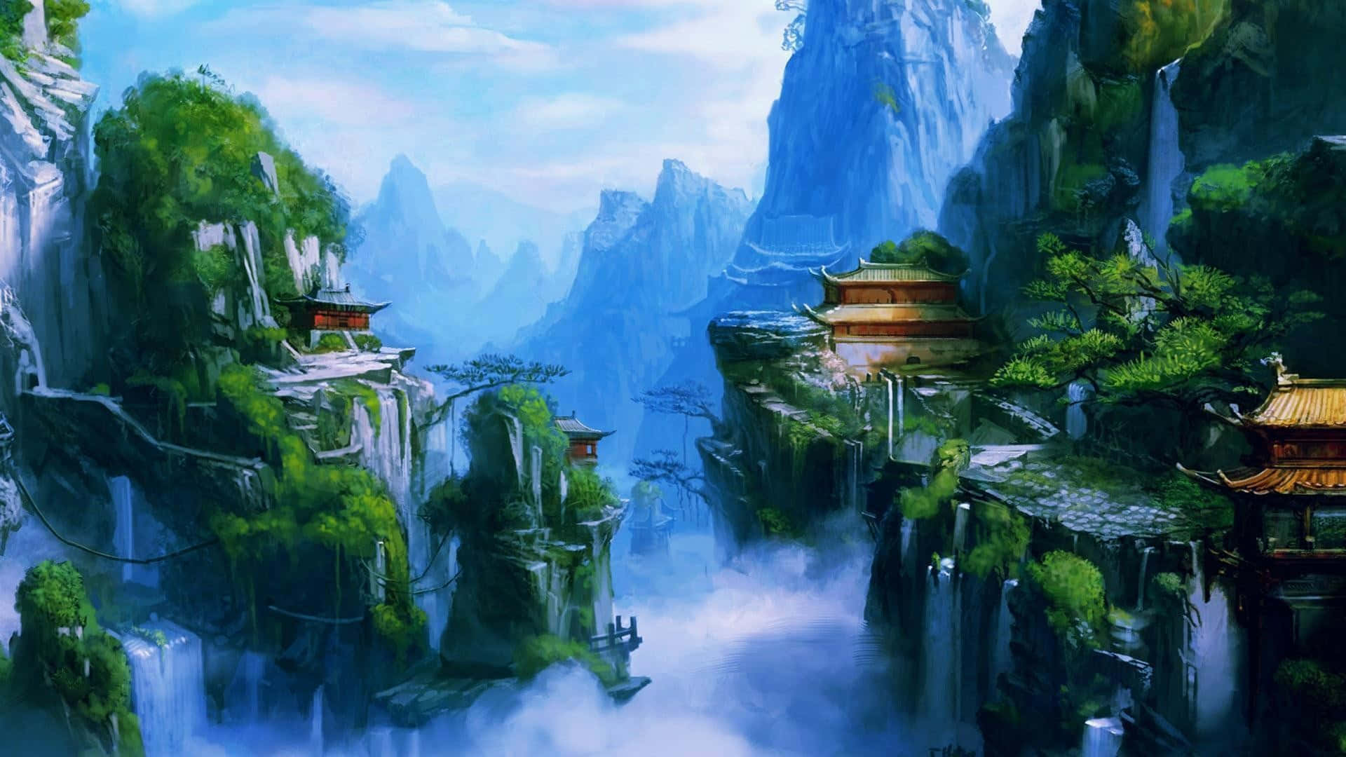 抚慰心灵的动漫风景之美 壁纸