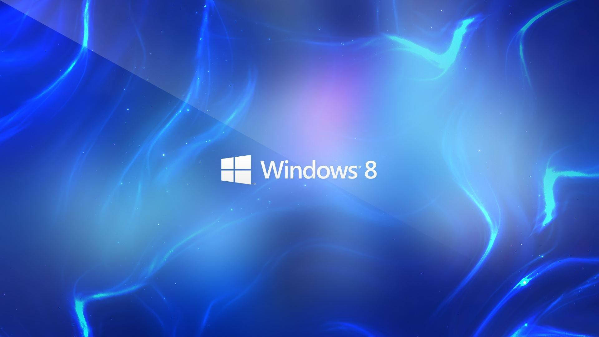 抽象发光线条Windows 8背景 壁纸