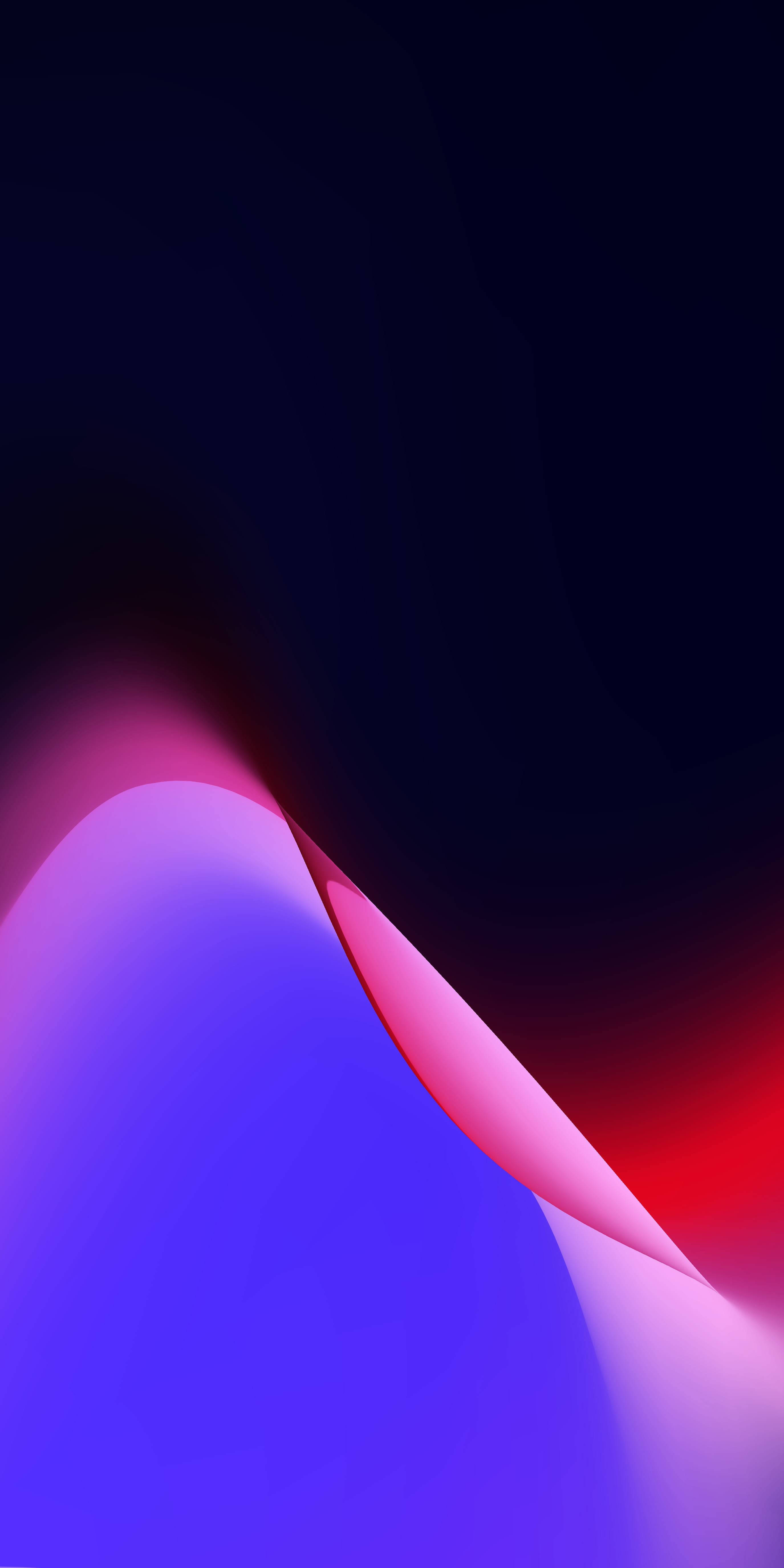 抽象波浪曲线 Google Pixel 4 壁纸