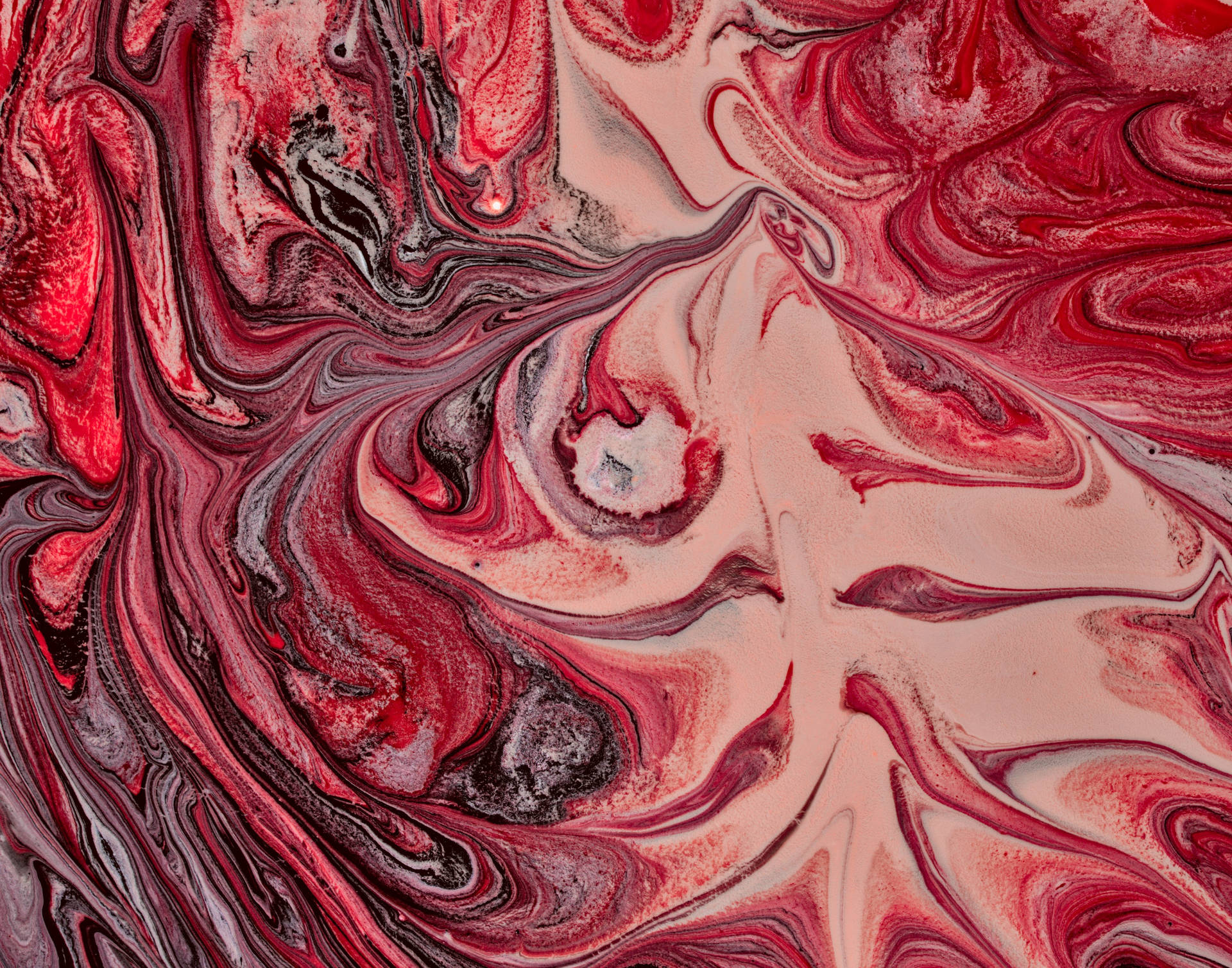 抽象红色流体画壁纸