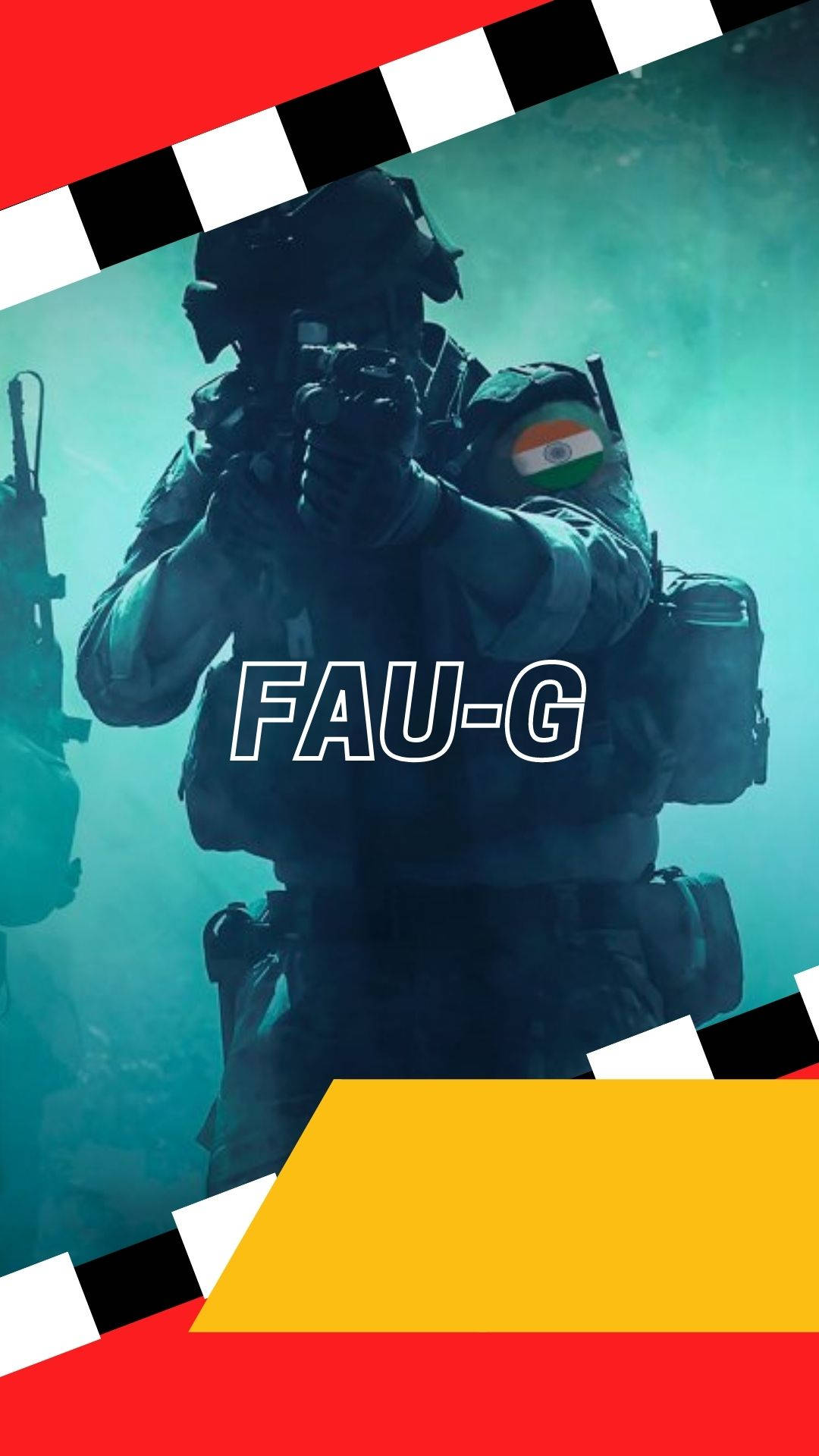 持枪瞄准的士兵 FAU-G 彩色 壁纸