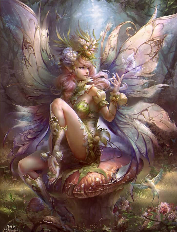 探索仙女美学的迷人魅力。 壁纸