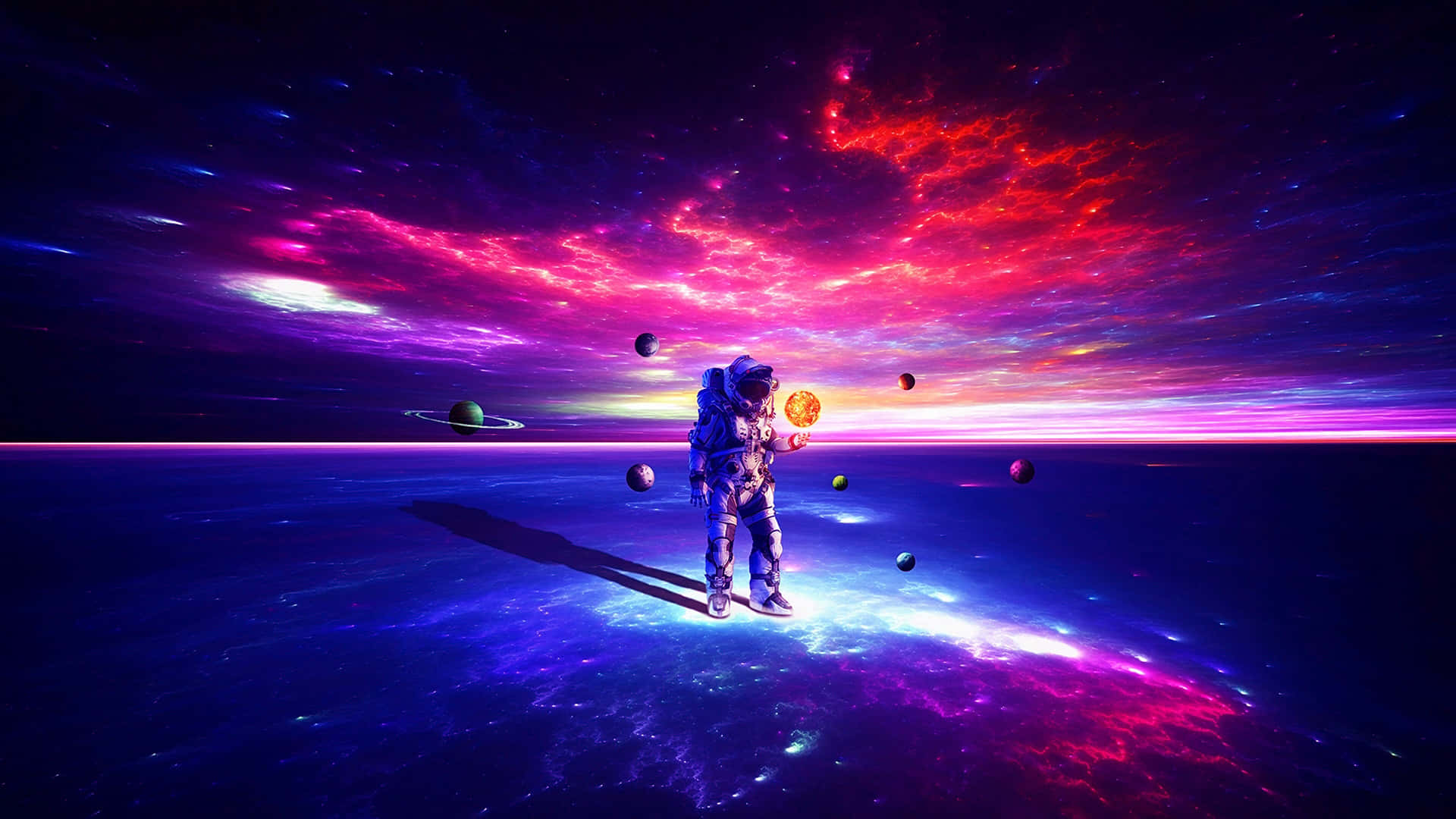 探索太空美学的奇幻深度 壁纸