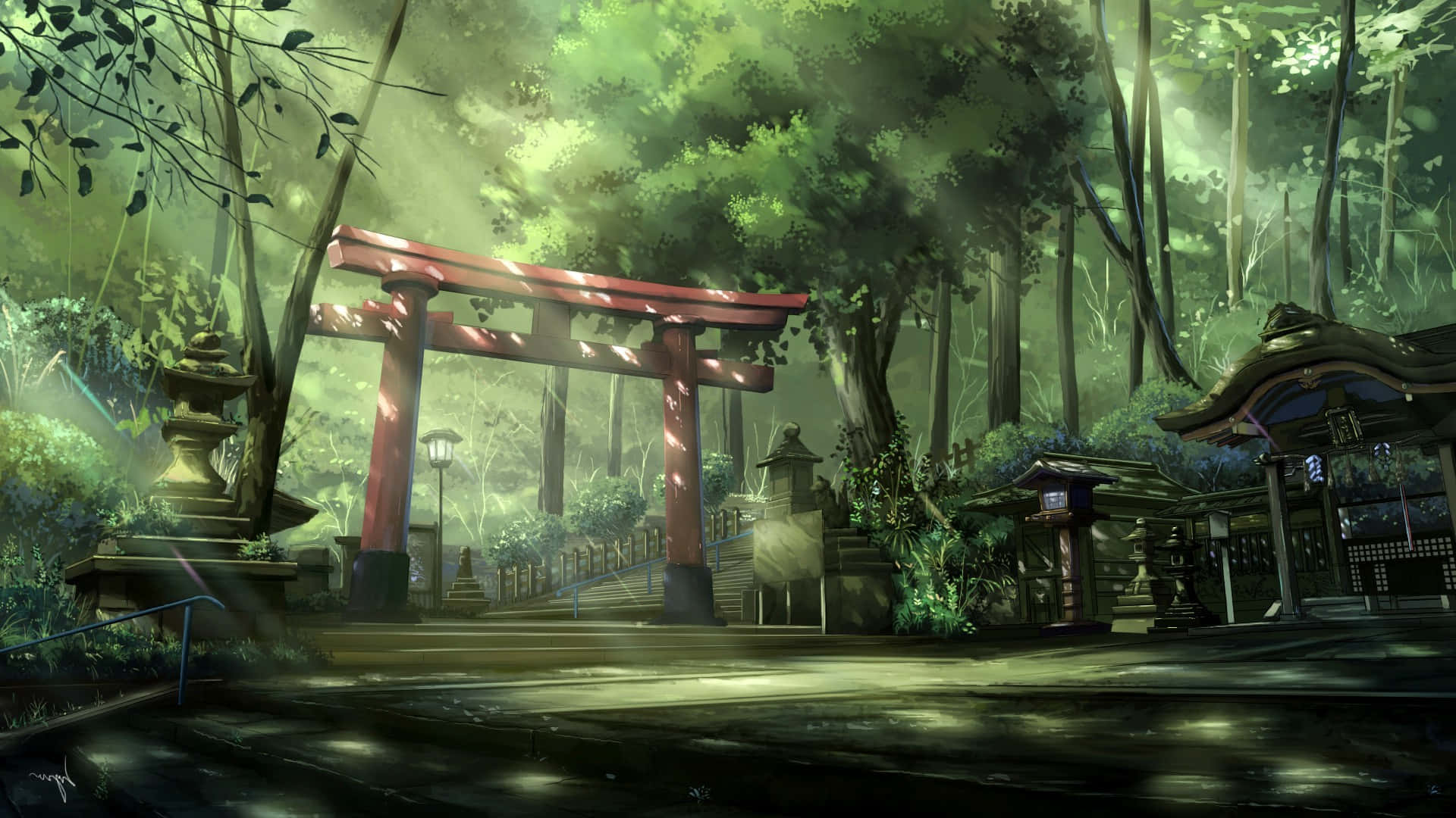 探索无限可能的动漫风景 壁纸