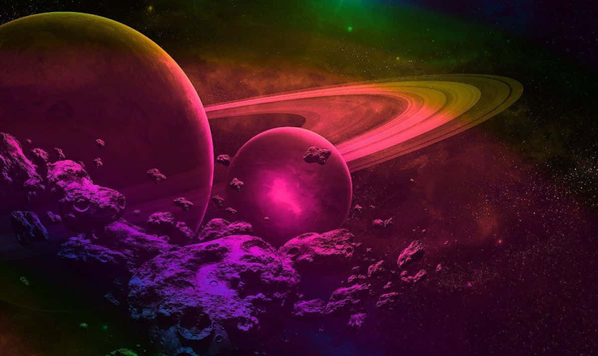 探索紫色星云的神秘之美 壁纸