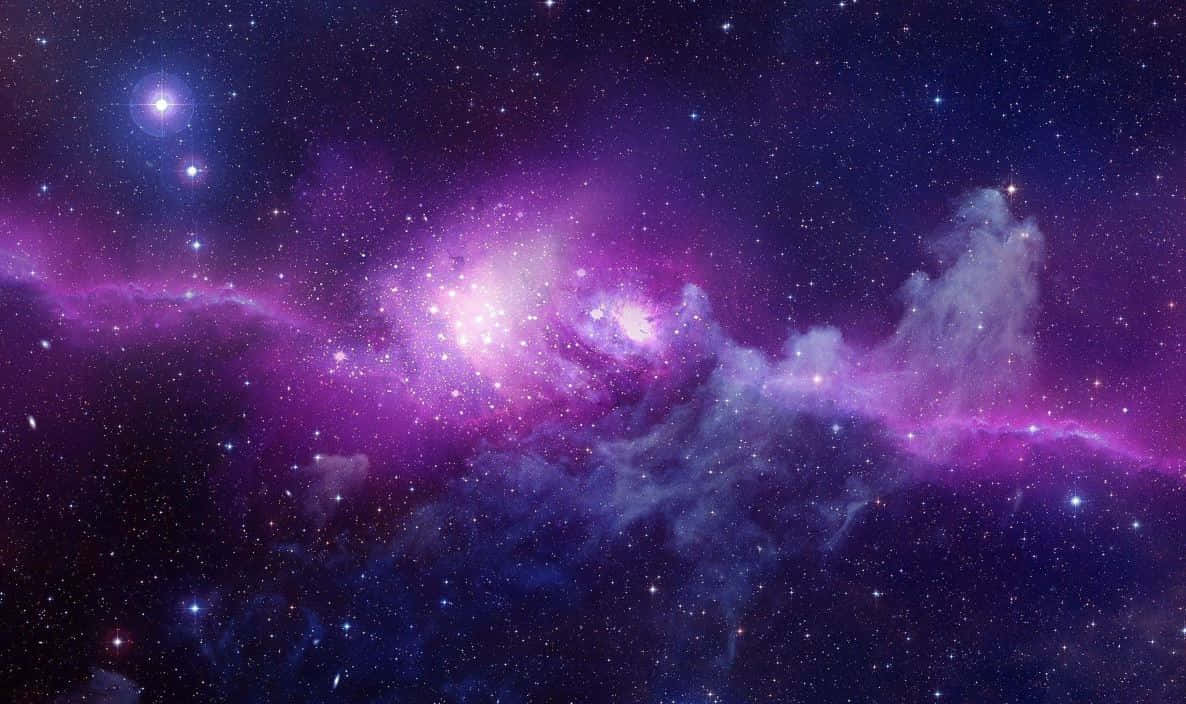 探索紫色星系的奇妙 壁纸