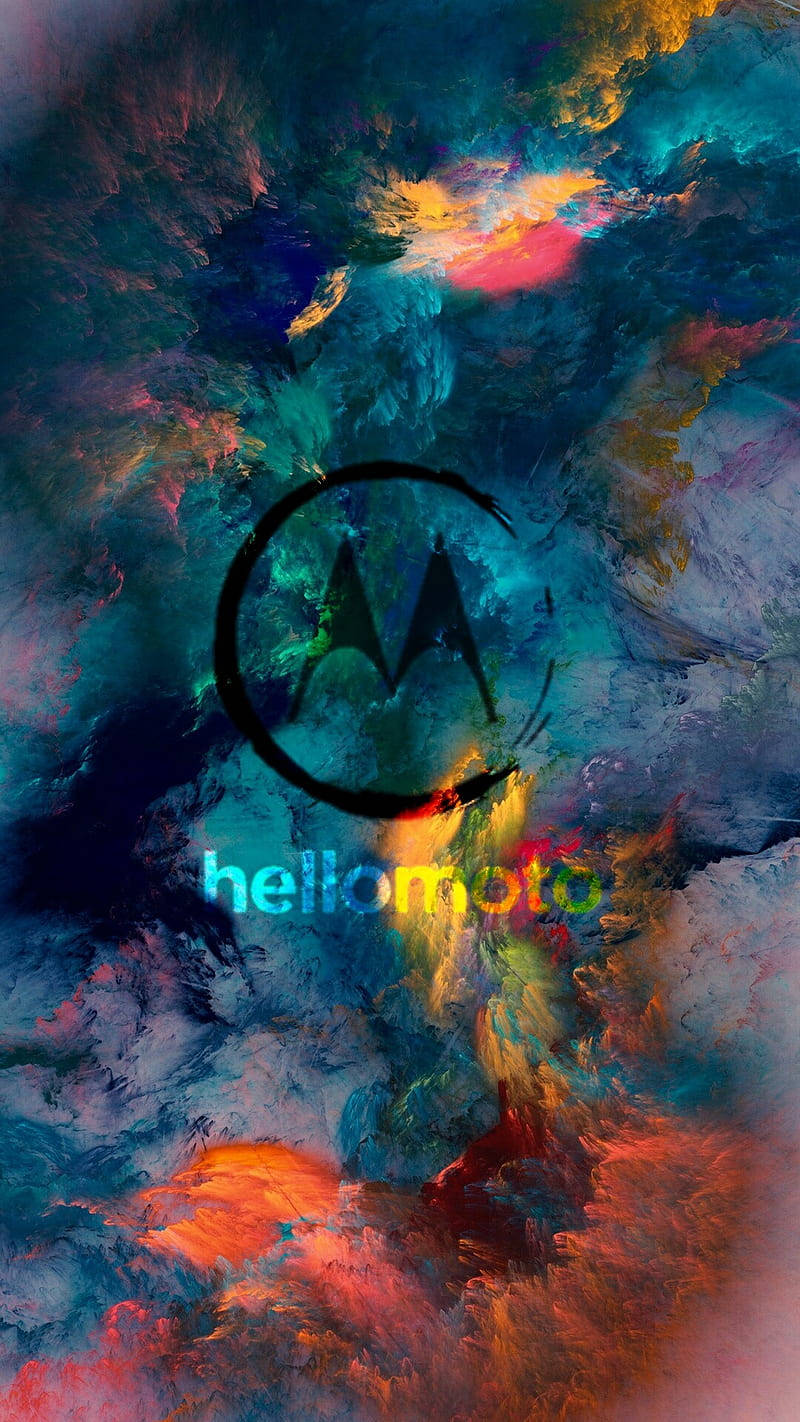 摩托罗拉多彩云朵艺术 壁纸