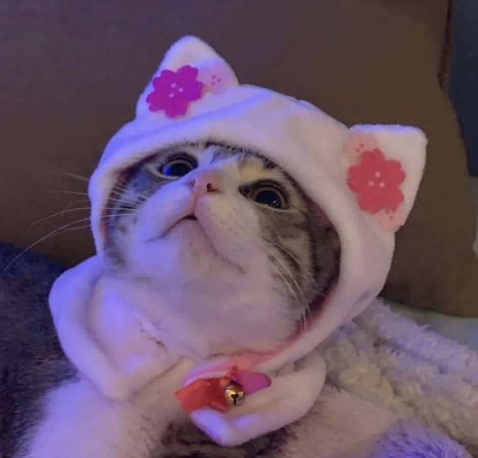 散步中的美学猫咪 壁纸