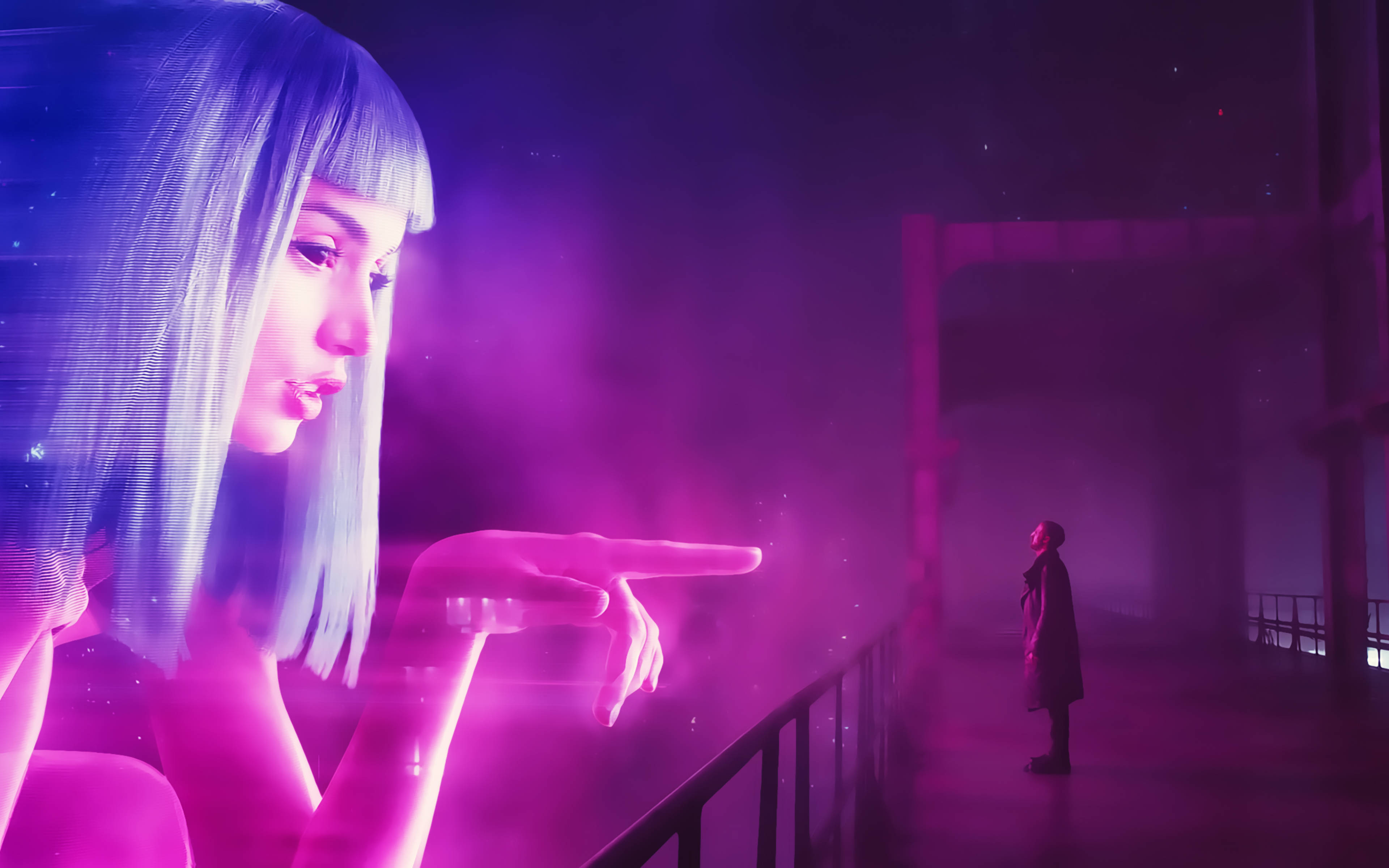 数字伴侣乔伊《银翼杀手2049》4K 壁纸