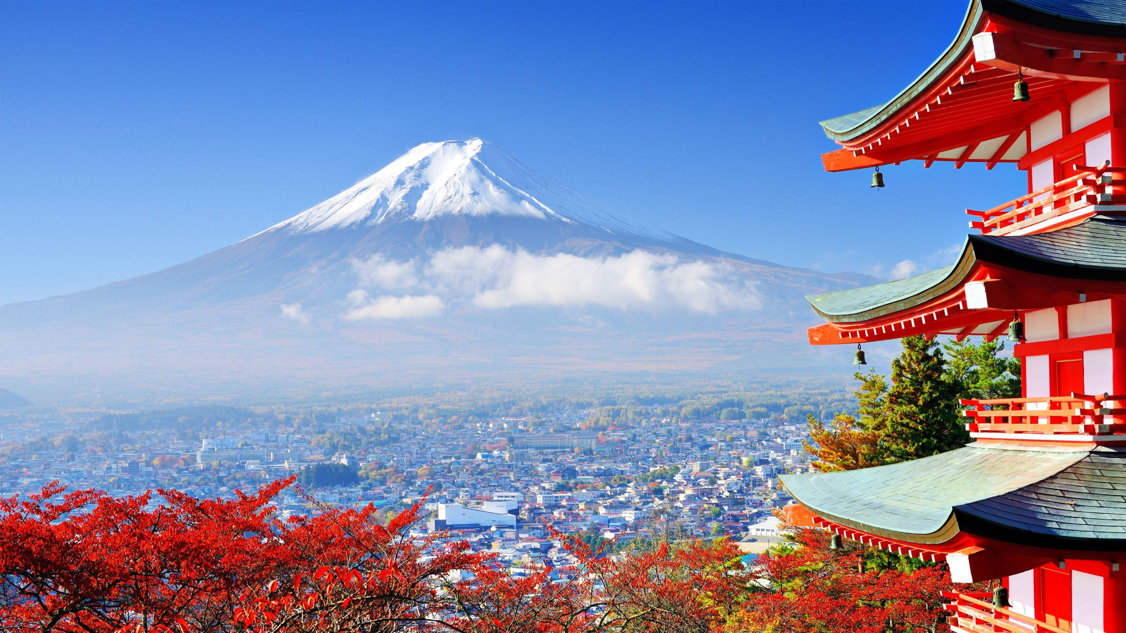 旅行4K日本富士 壁纸