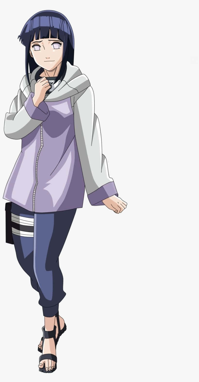 日向雏田手抚胸口 壁纸
