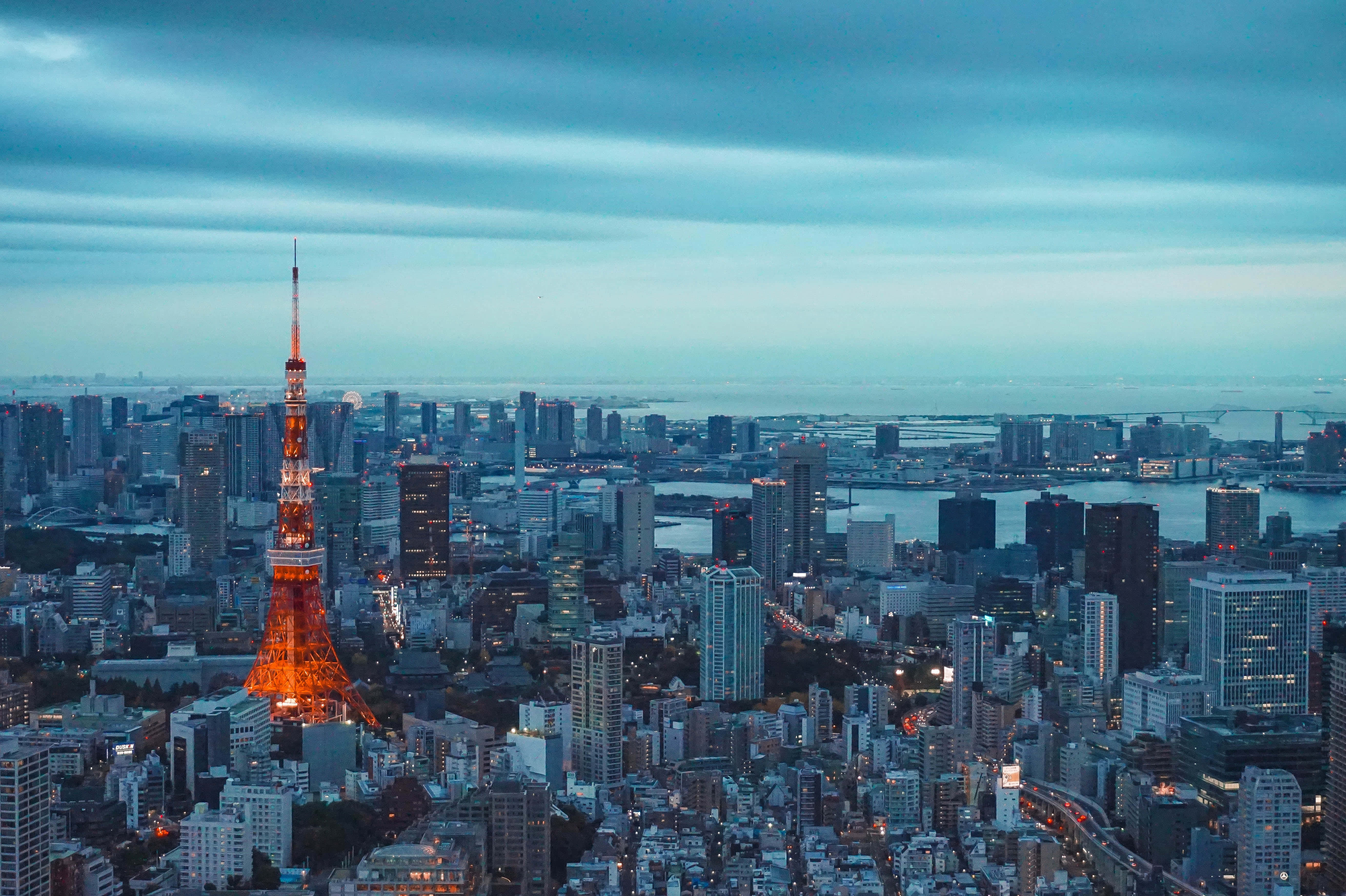 日本东京城市全景 壁纸
