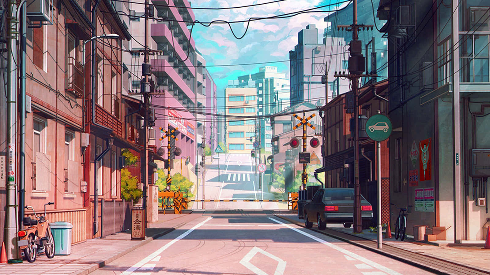 日本动漫城市街道