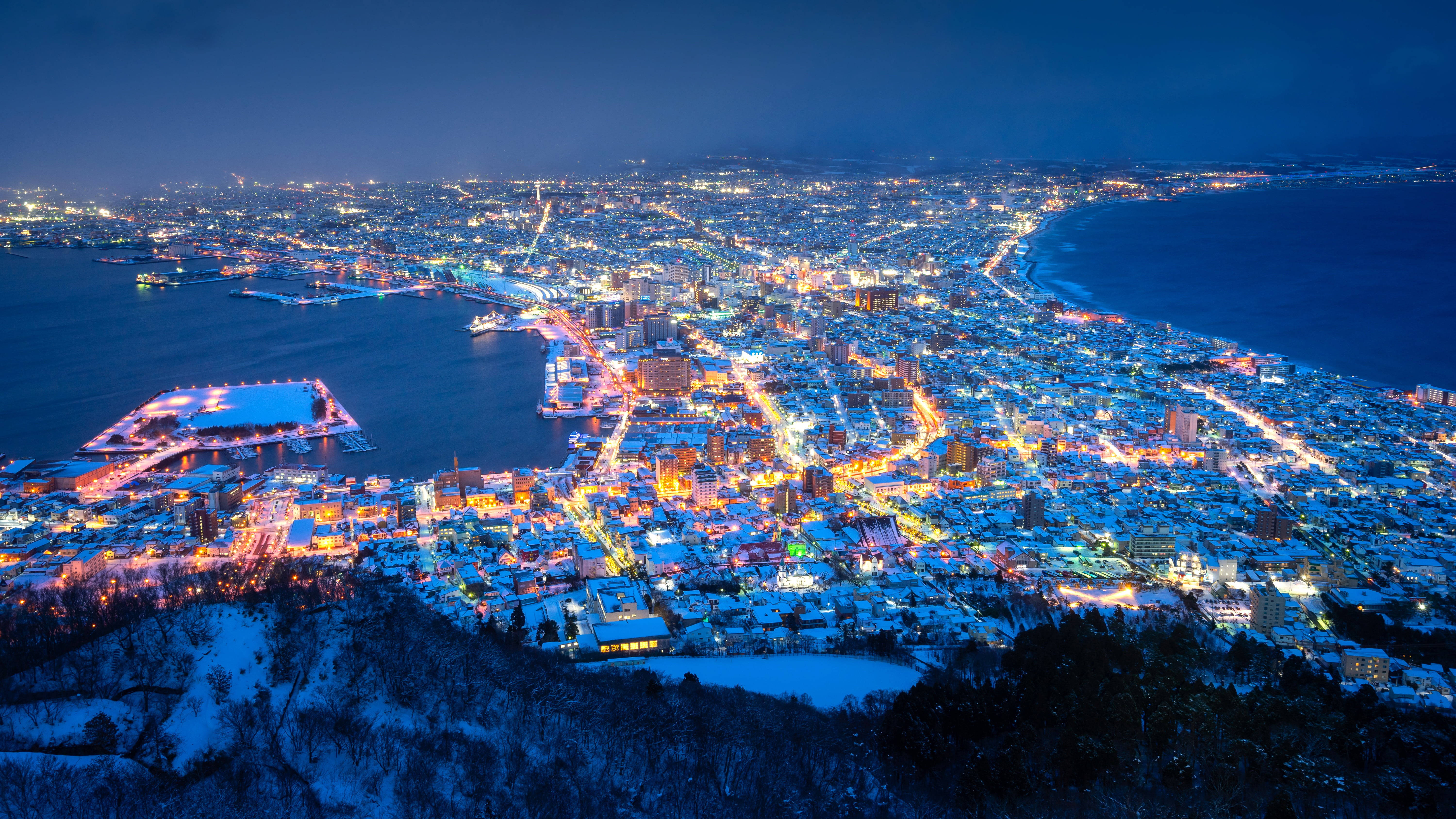 日本北海道4K夜景 壁纸