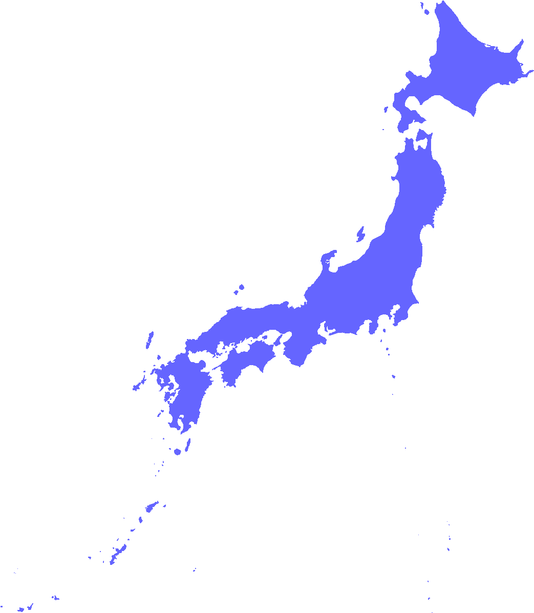 日本地图剪影蓝灰配色 壁纸