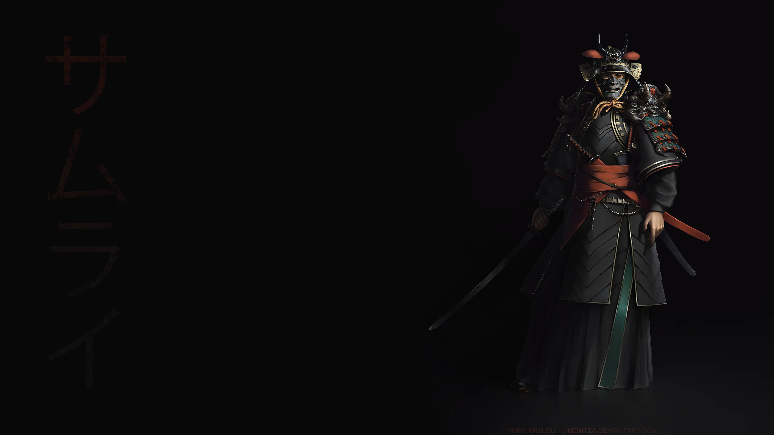 日本武士双刀 壁纸