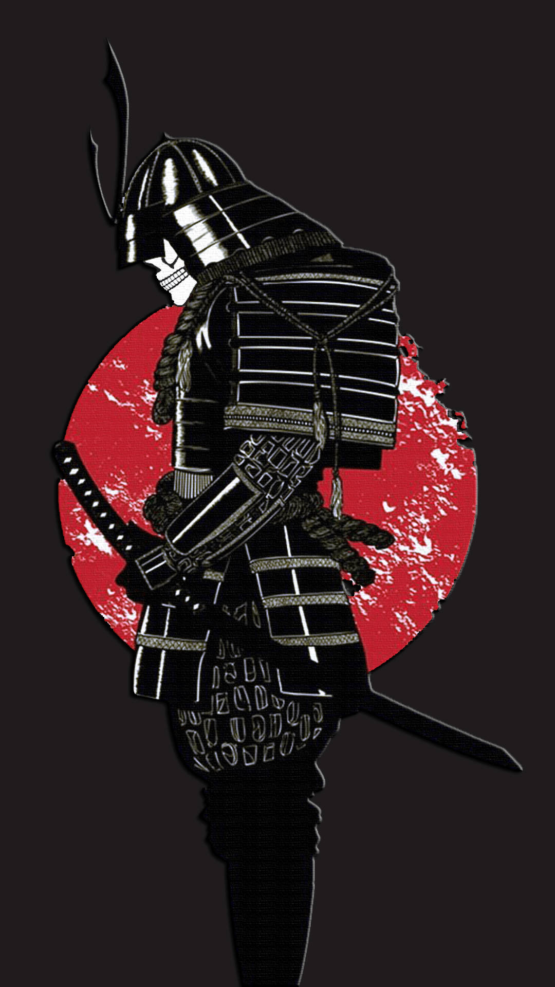 日本武士骷髅面具 壁纸