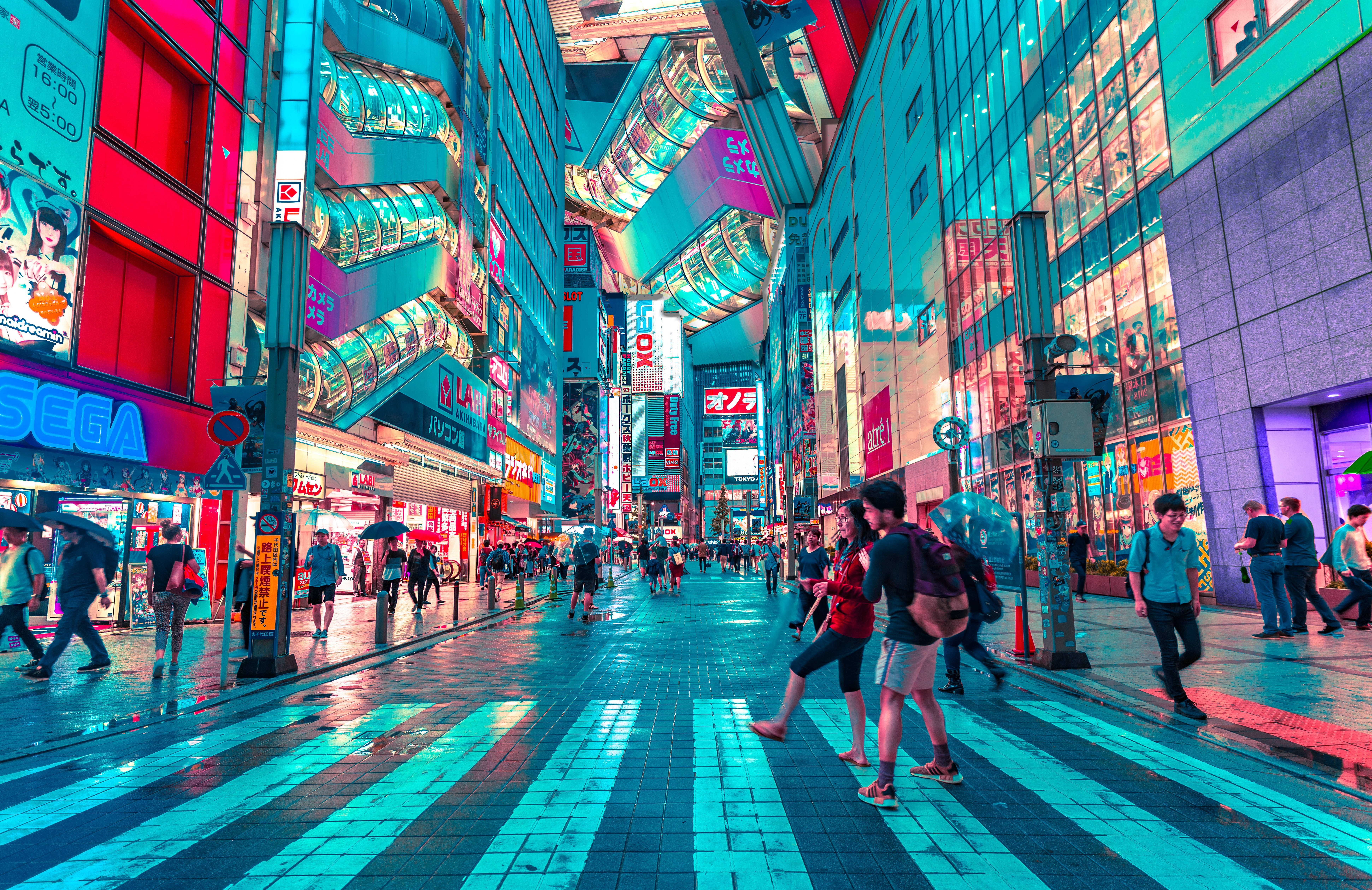 日本高清繁忙东京街道 壁纸