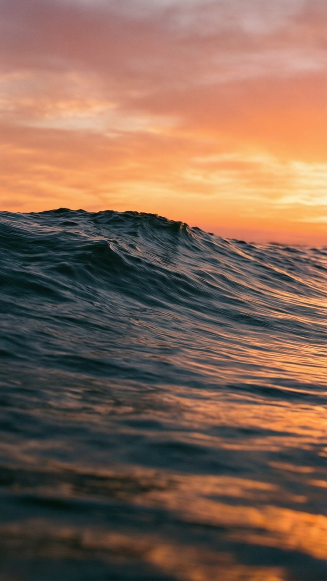 日落海浪 壁纸