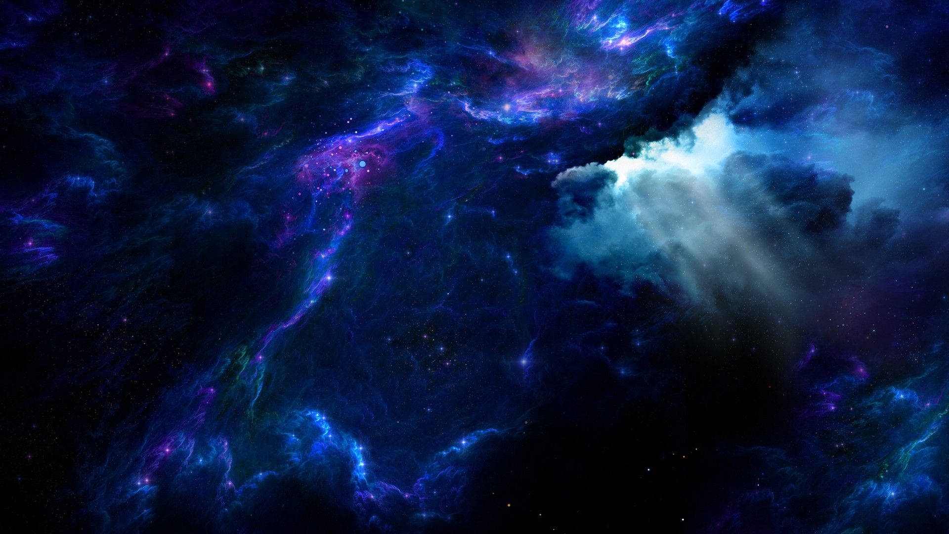 星云美学深蓝高清 壁纸