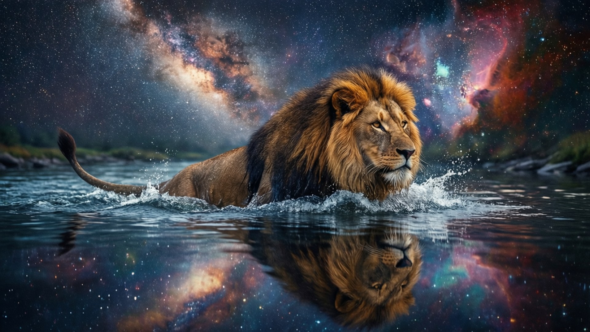 星河之狮 壁纸