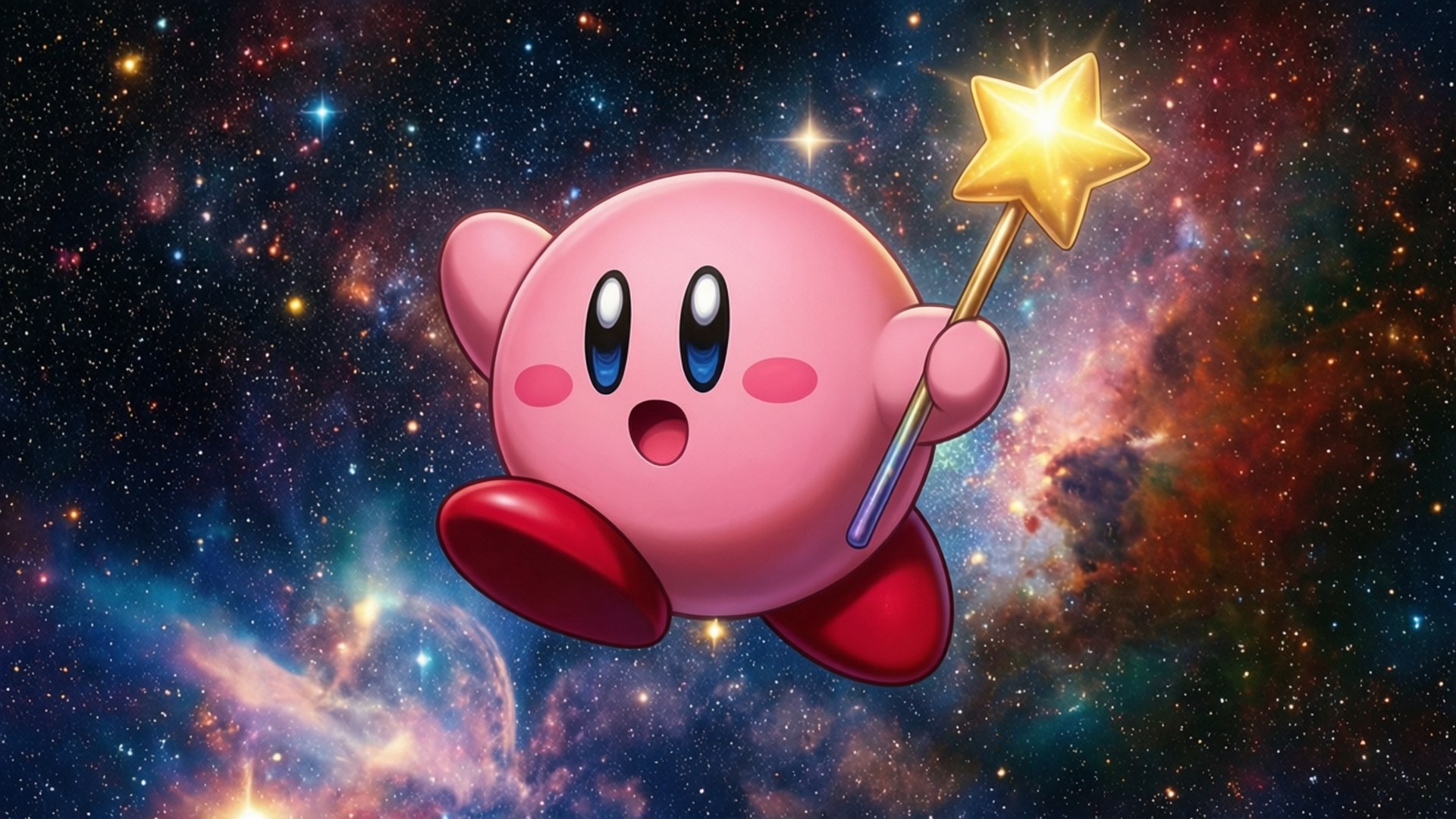 星海翱翔的卡比 壁纸