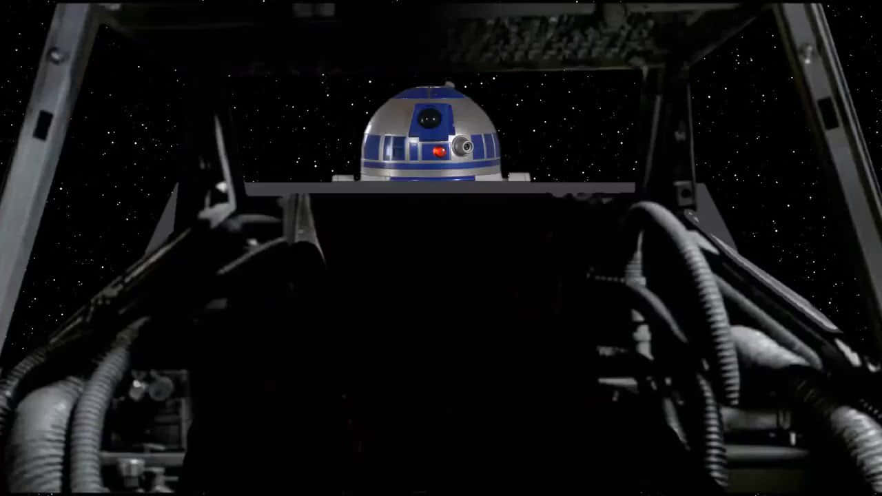 星球大战R2D2太空变焦会议背景 壁纸