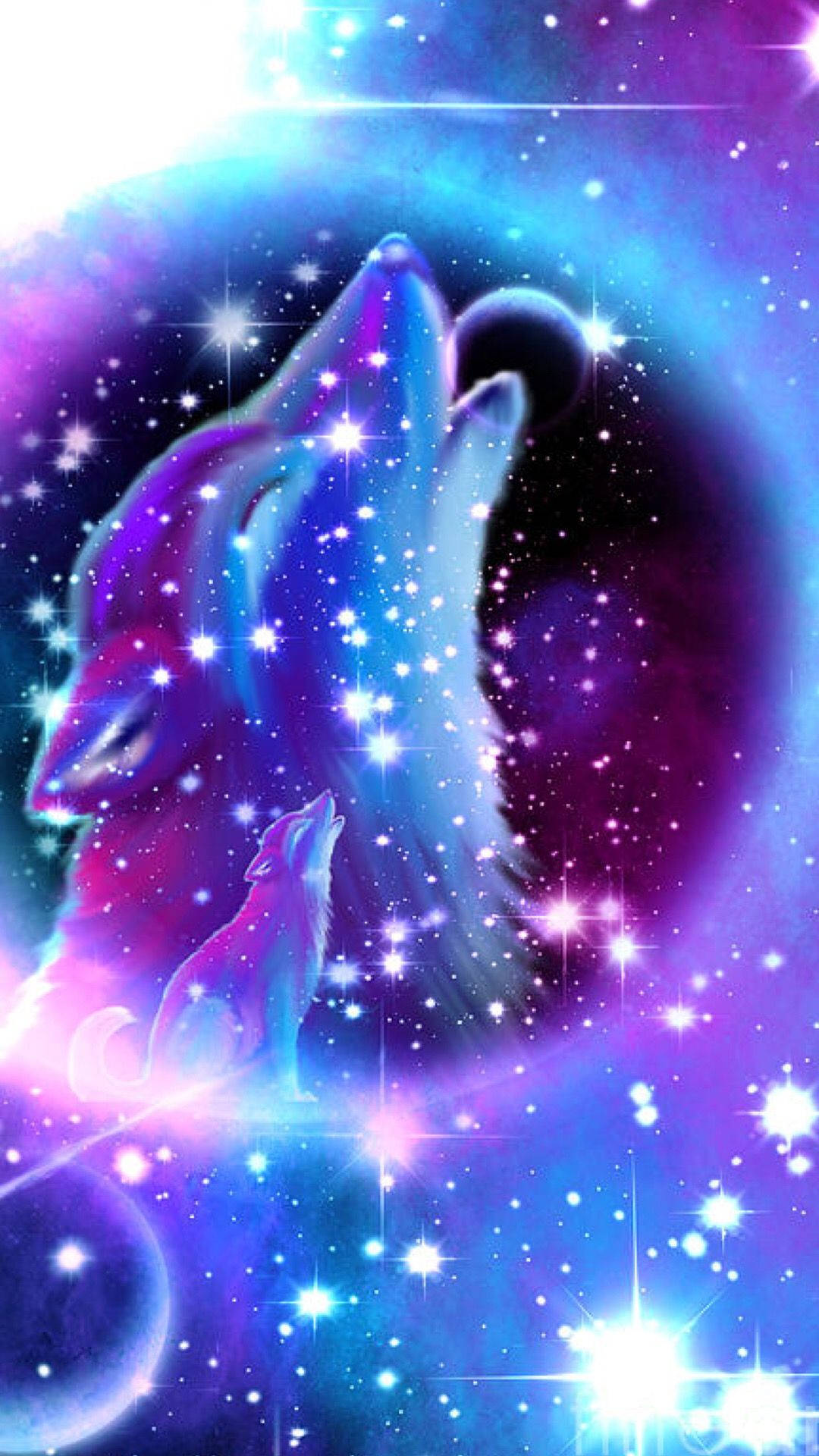 星空嚎叫银河狼 壁纸