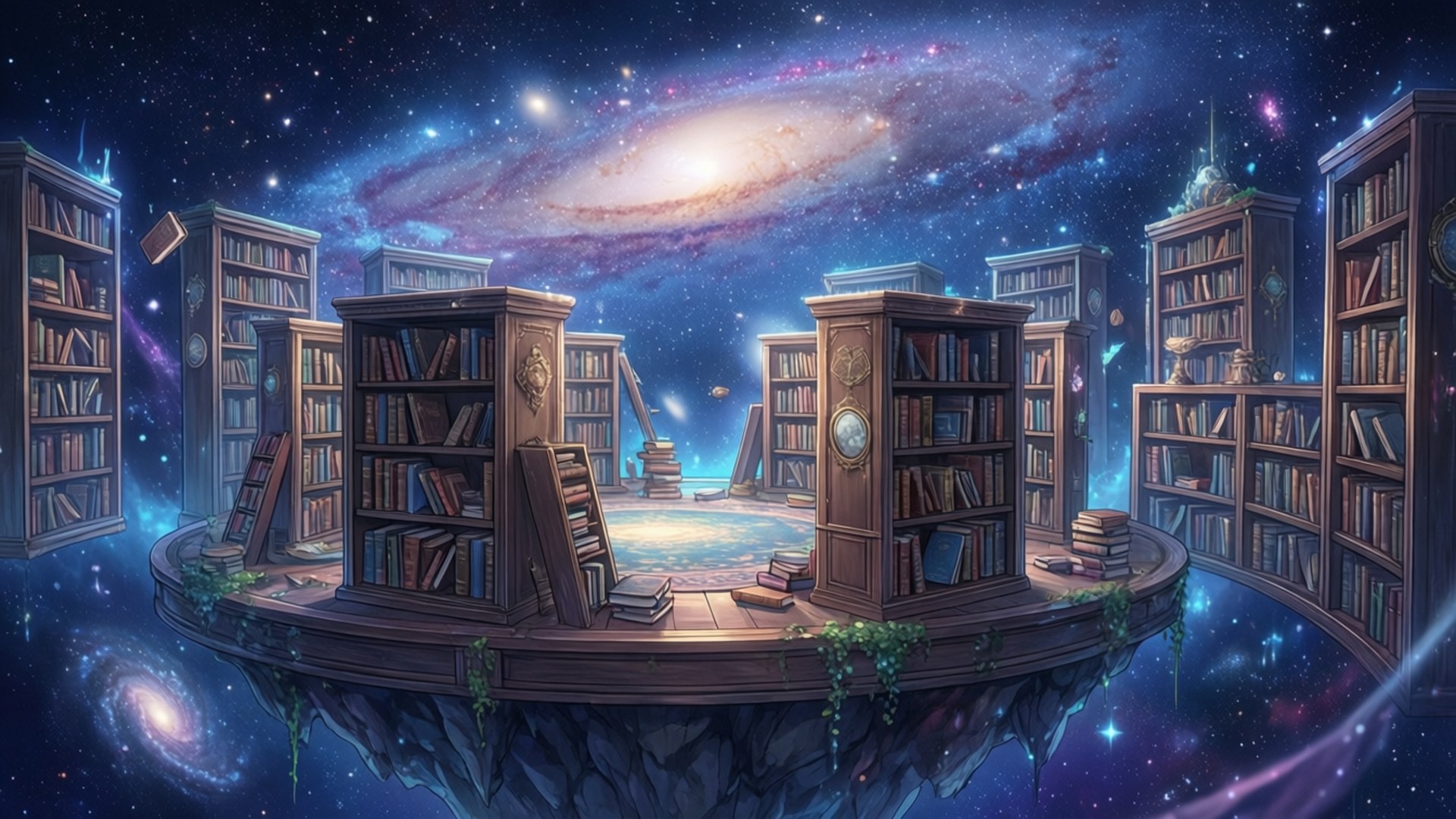 星空图书馆 壁纸