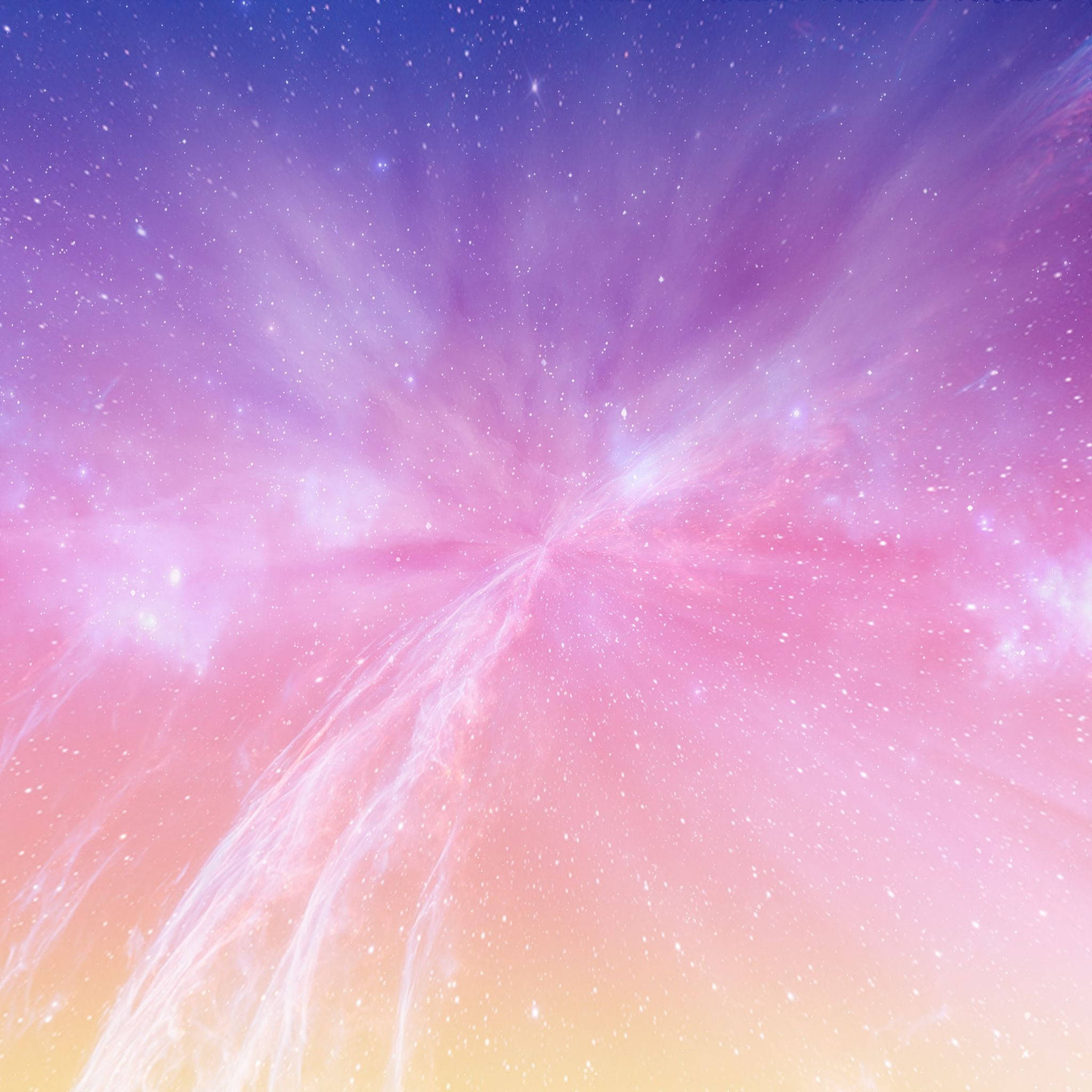 星空柔和星系紫粉黄渐变