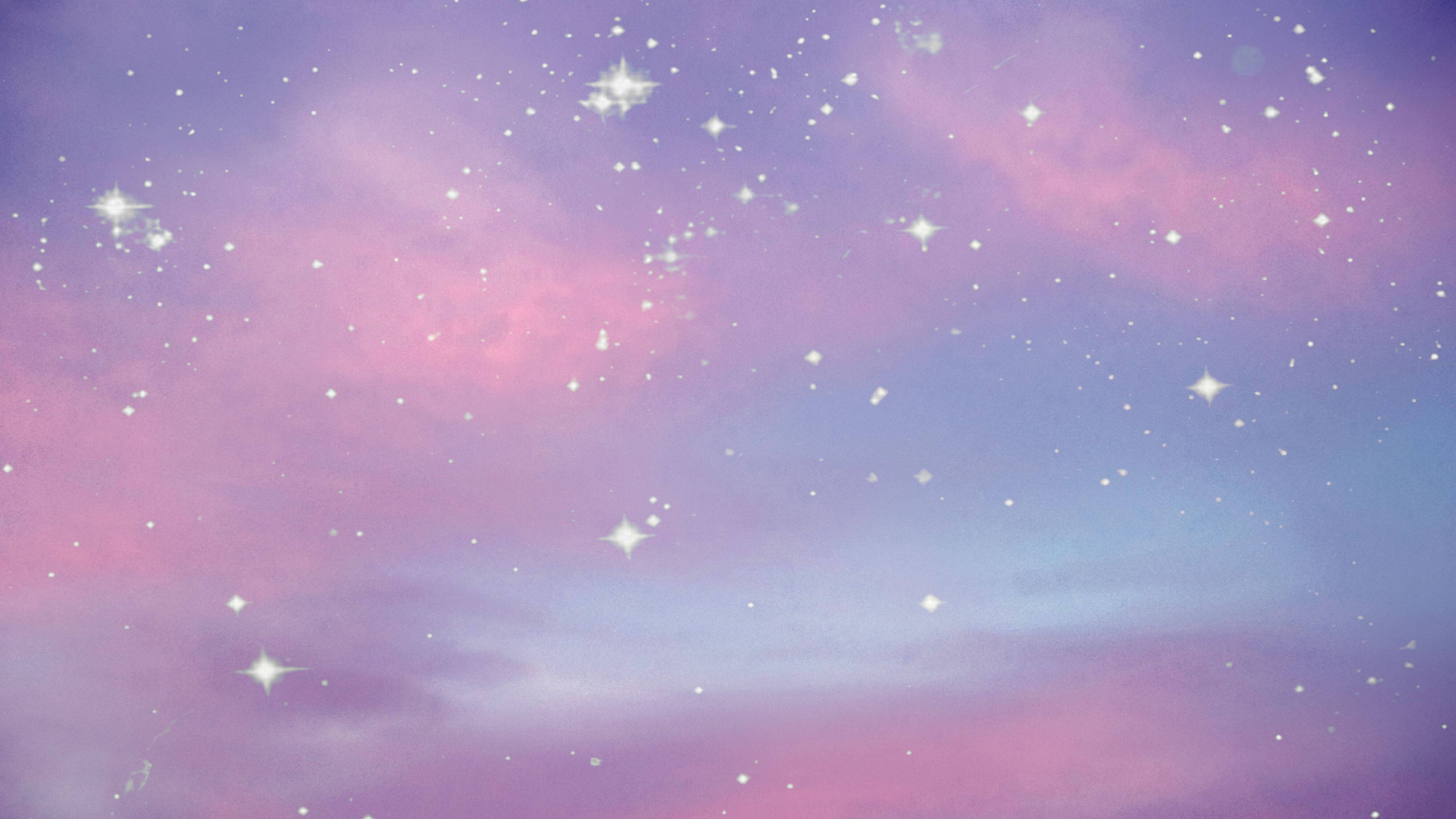 星空粉彩天空唯美壁纸 壁纸