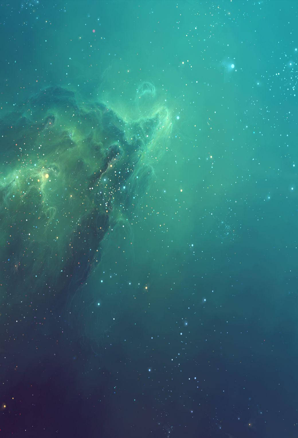 星空绿空 iOS 7 壁纸
