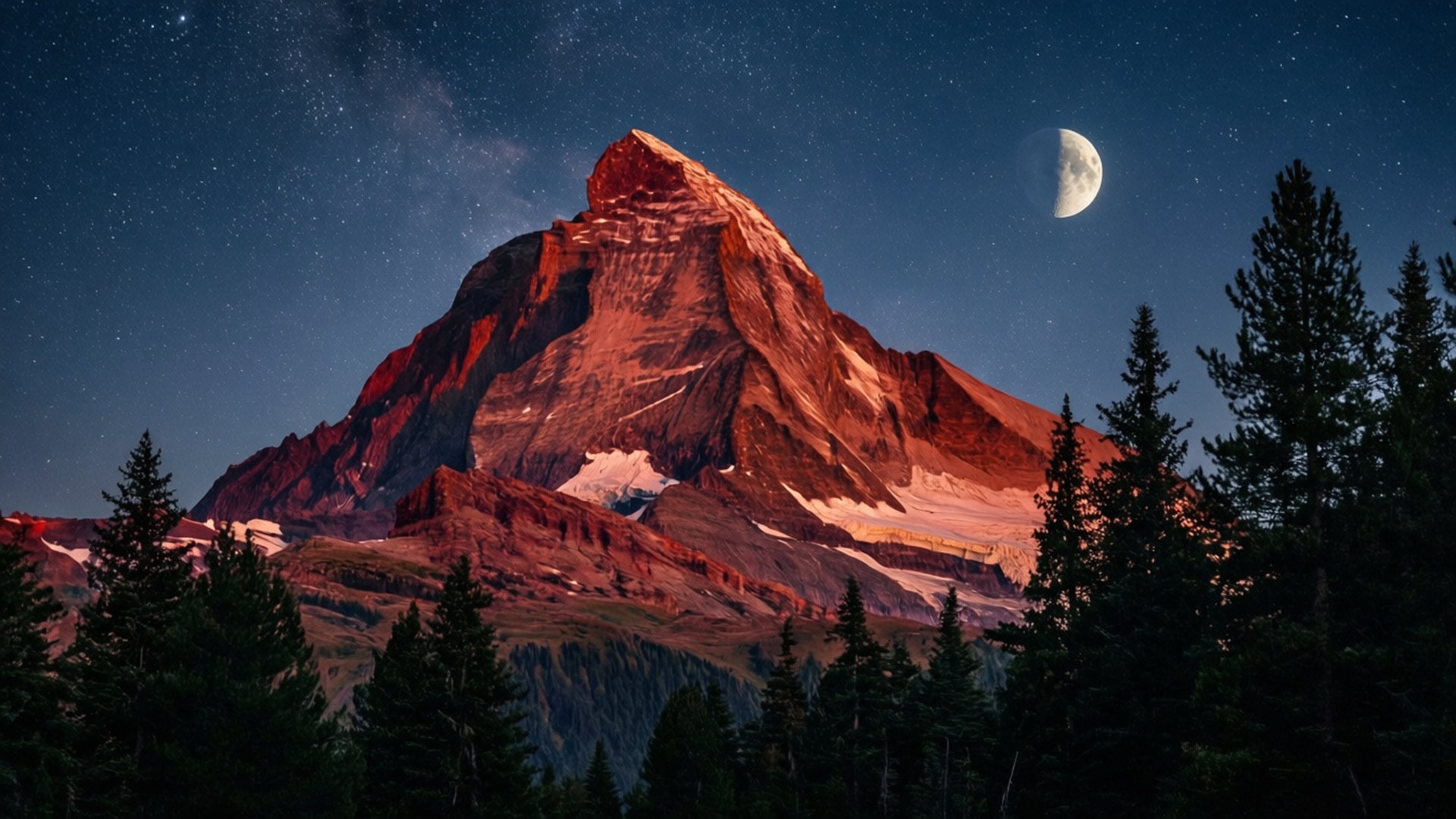 星红巅峰 壁纸