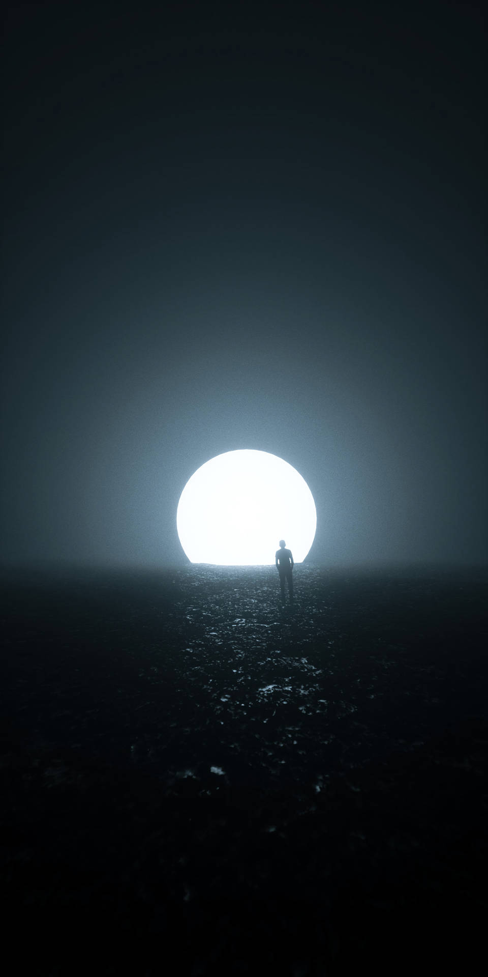 暗夜明月壁纸