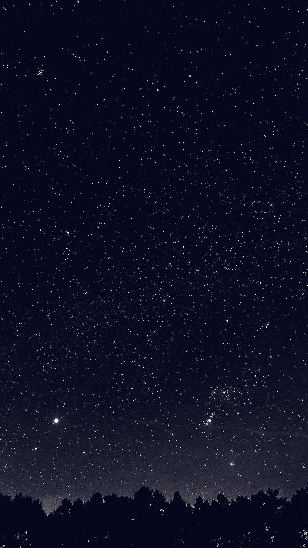 暗夜模式下的璀璨星空 壁纸