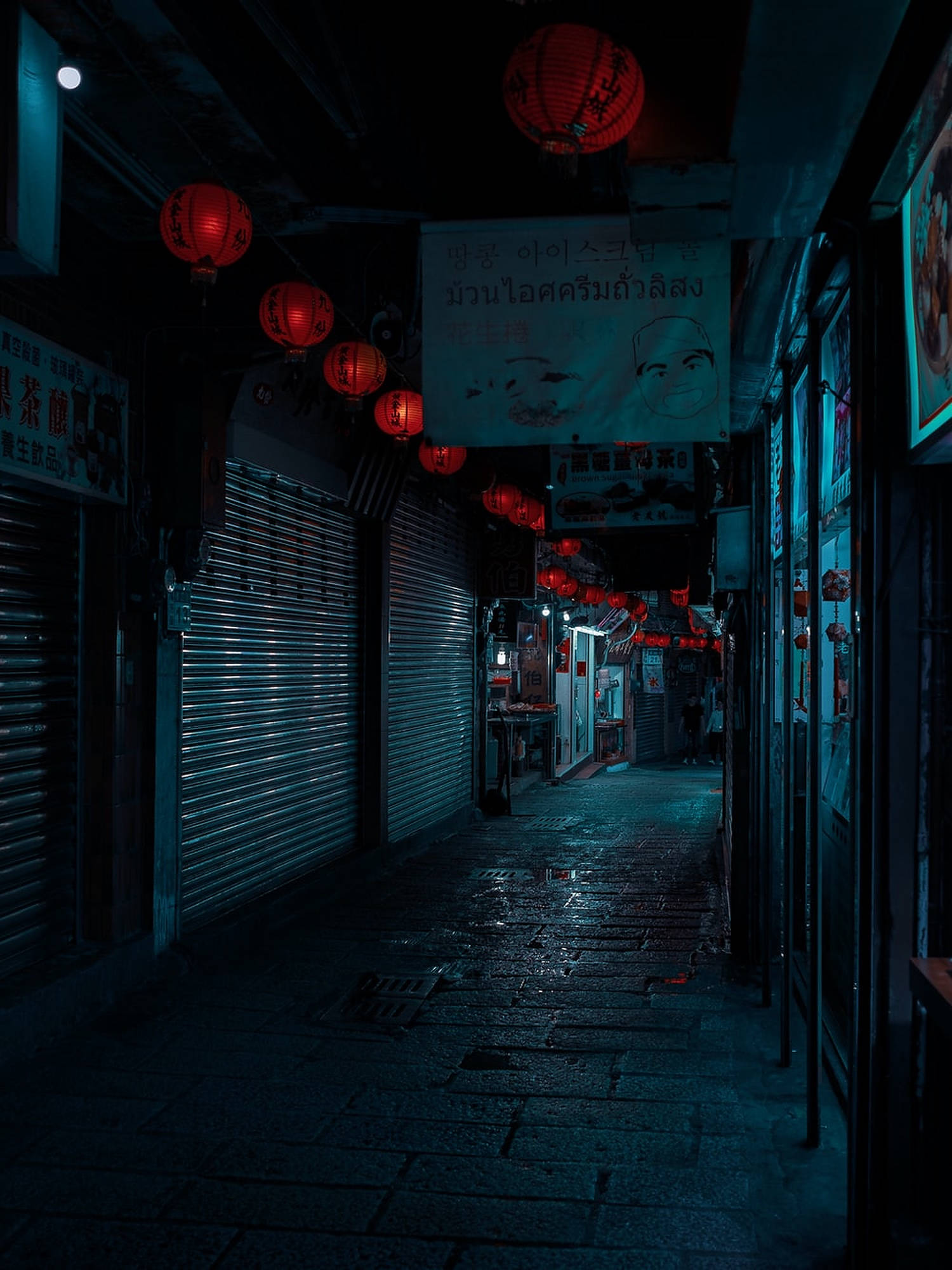 暗夜都市街头 壁纸