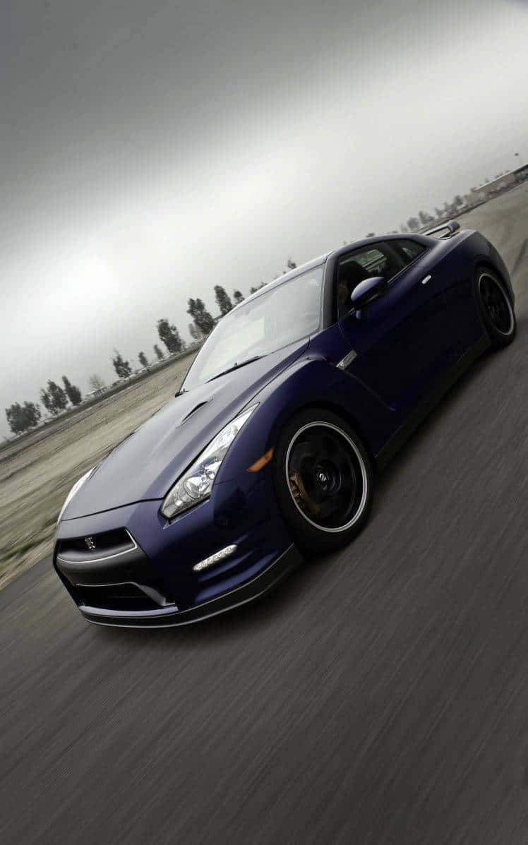 暗紫GTR R35 壁纸
