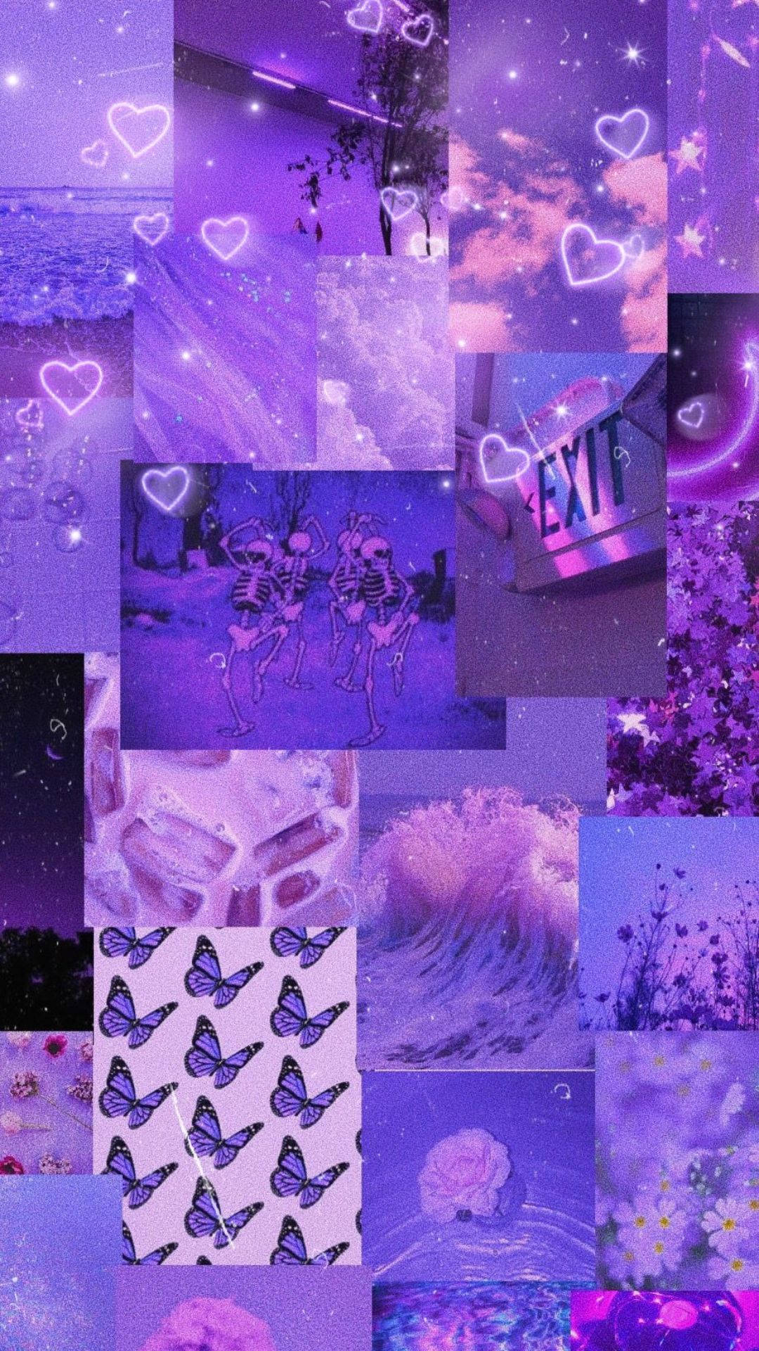 暗紫美学闪光 壁纸