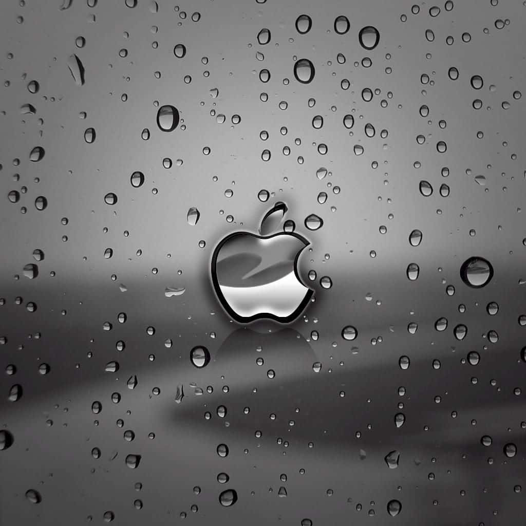 暗色可爱苹果标志iPad壁纸 壁纸