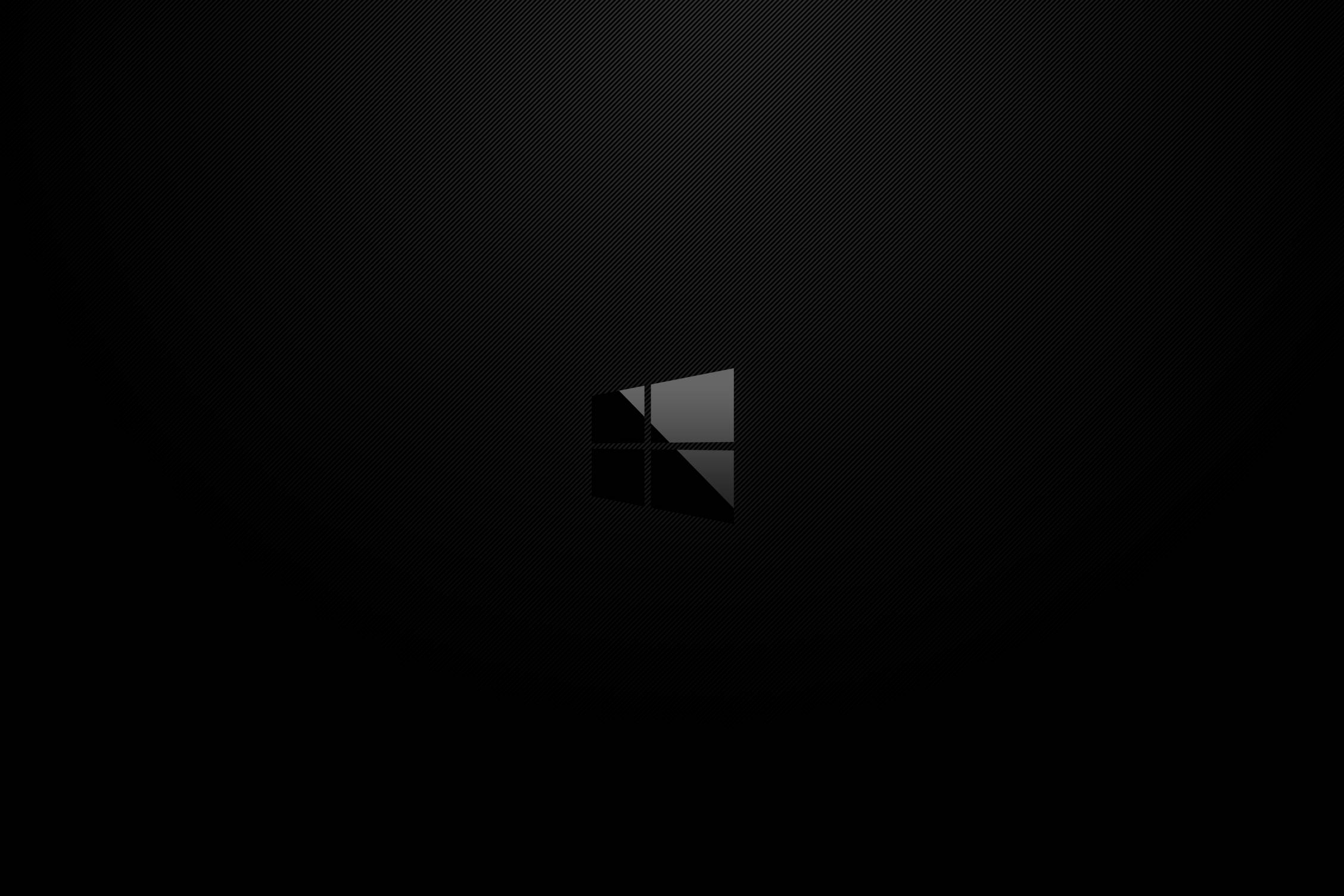 暗色极简Windows标志 壁纸