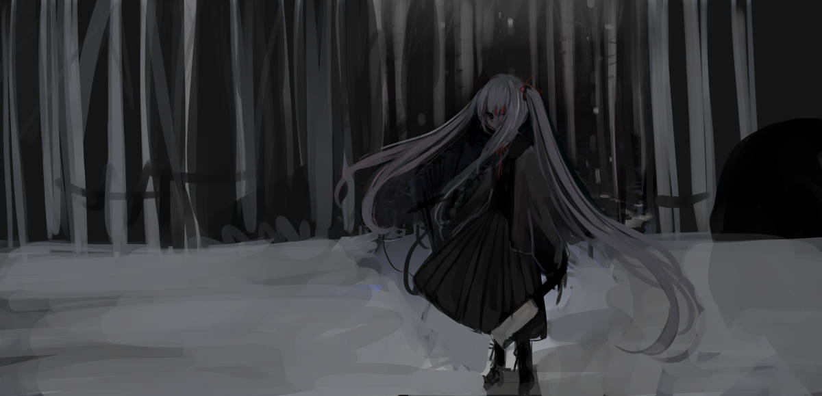 暗黑精灵少女动漫头像 壁纸