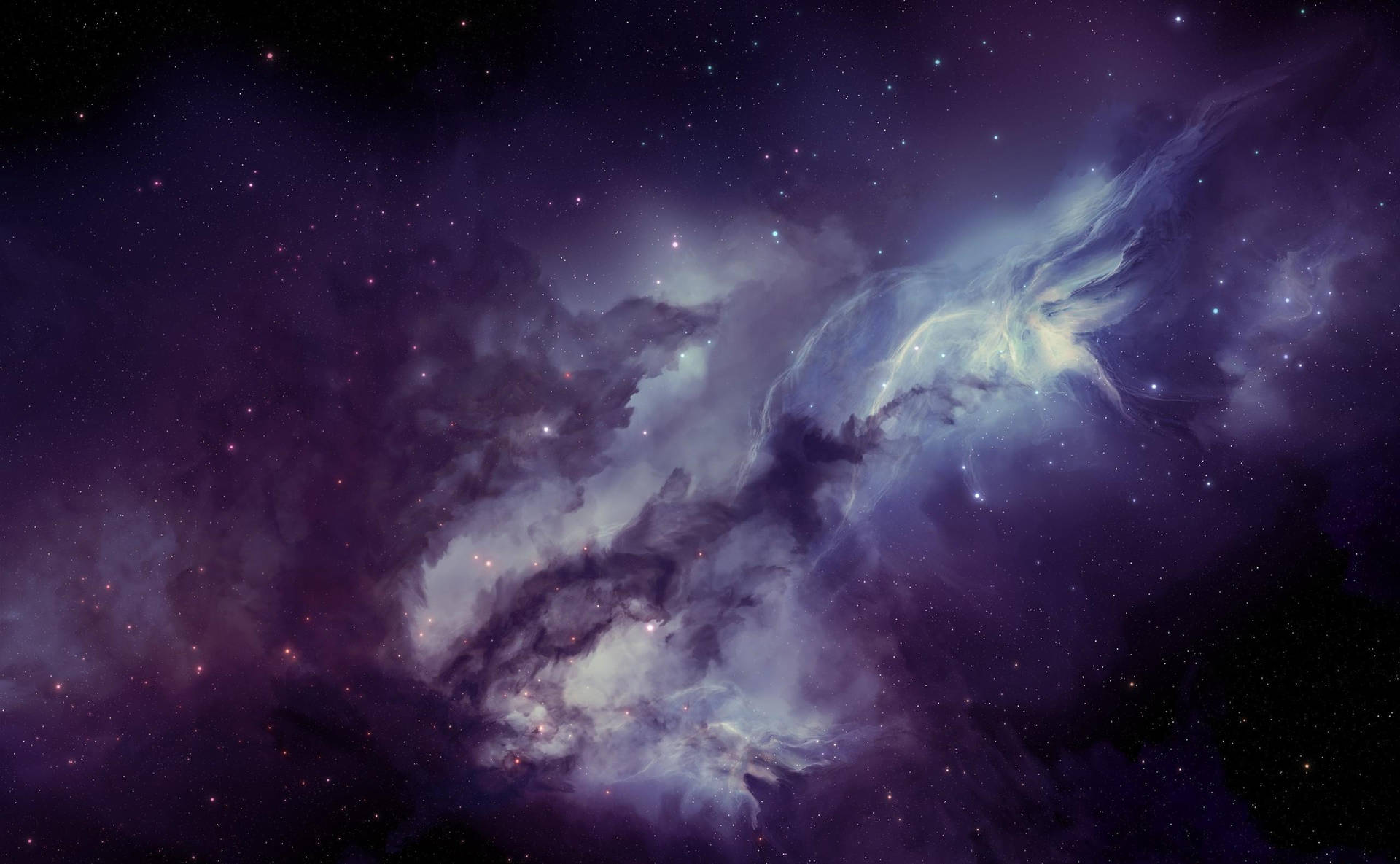 不规则星系、恒星与宇宙尘埃的惊艳壁纸