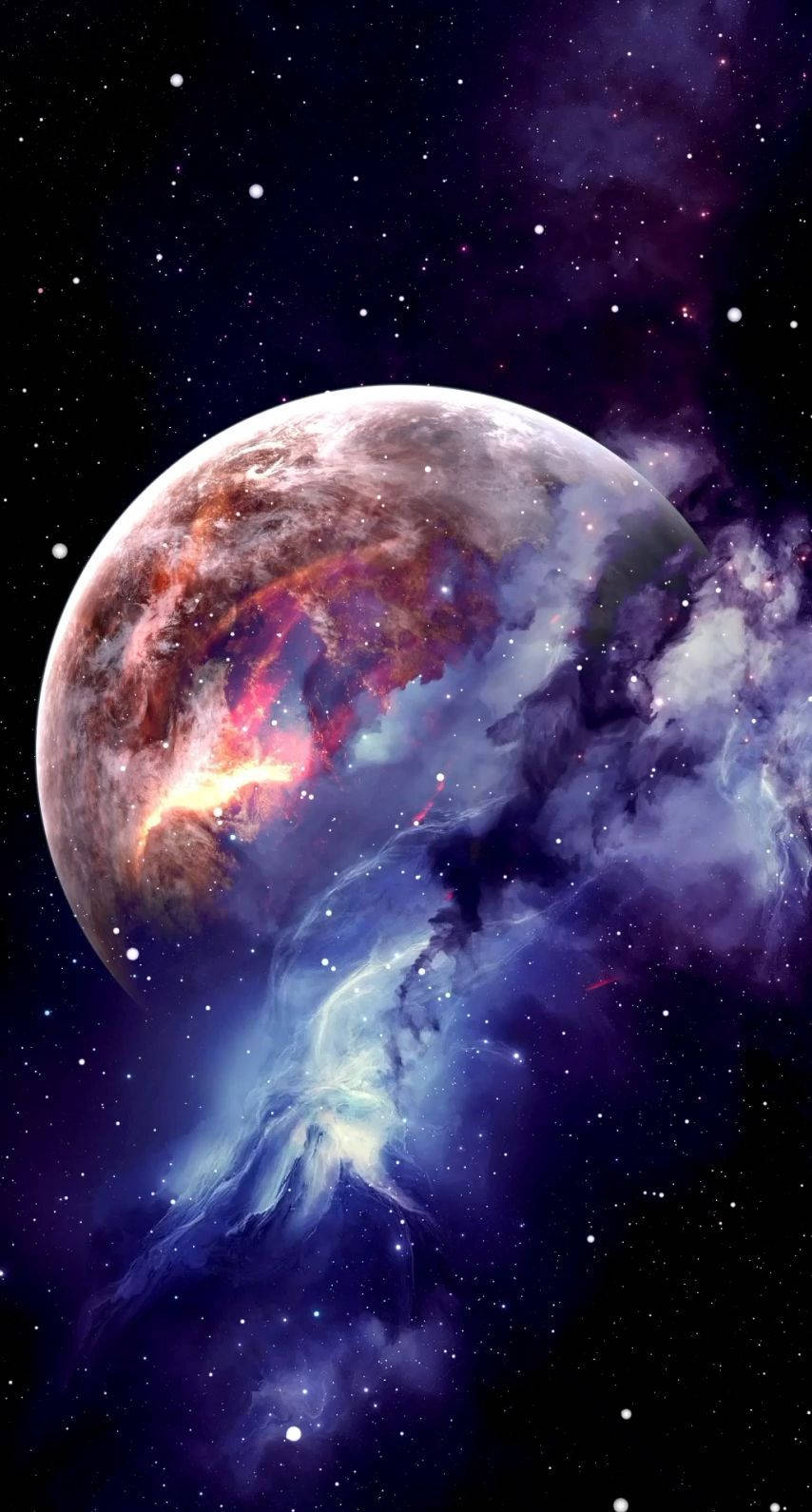 月亮与星系动态壁纸 壁纸